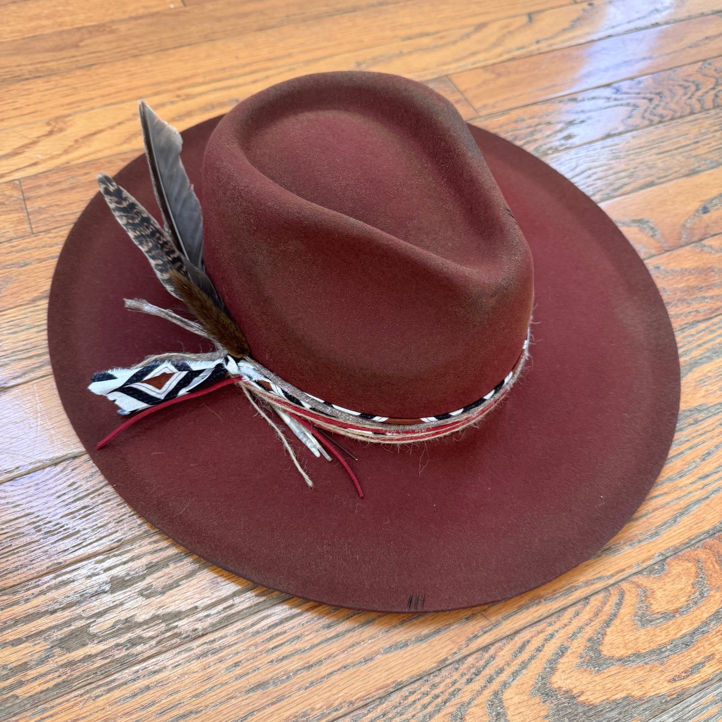 Custom Wool Curled Brim Hat