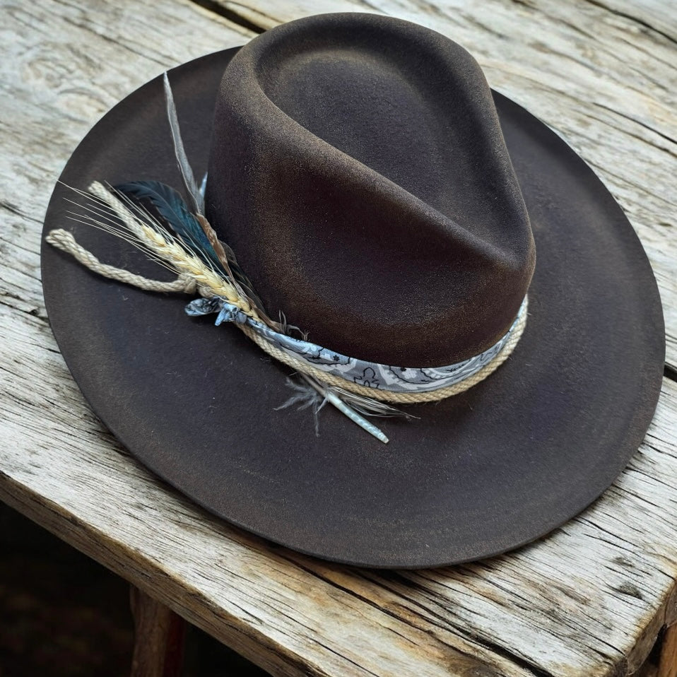 Custom Wool Curled Brim Hat