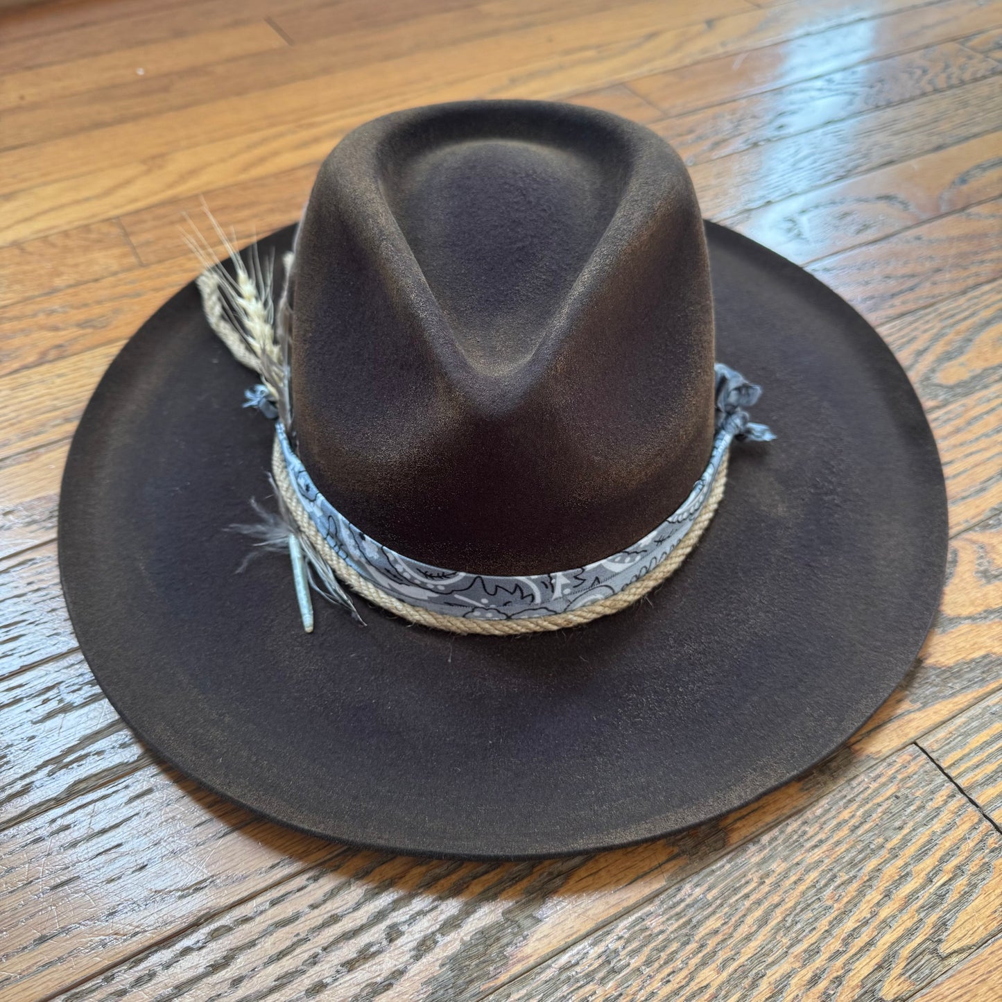 Custom Wool Curled Brim Hat