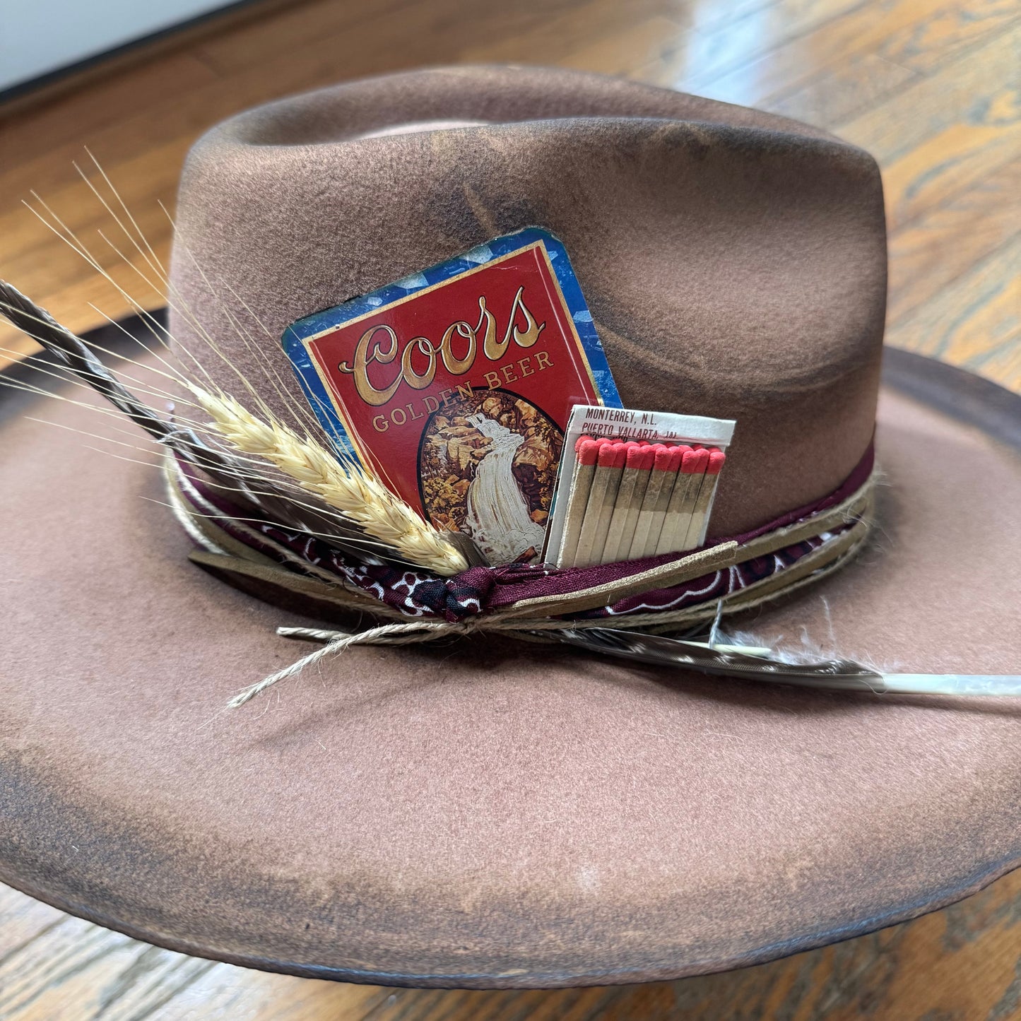 Custom Wool Curled Brim Hat