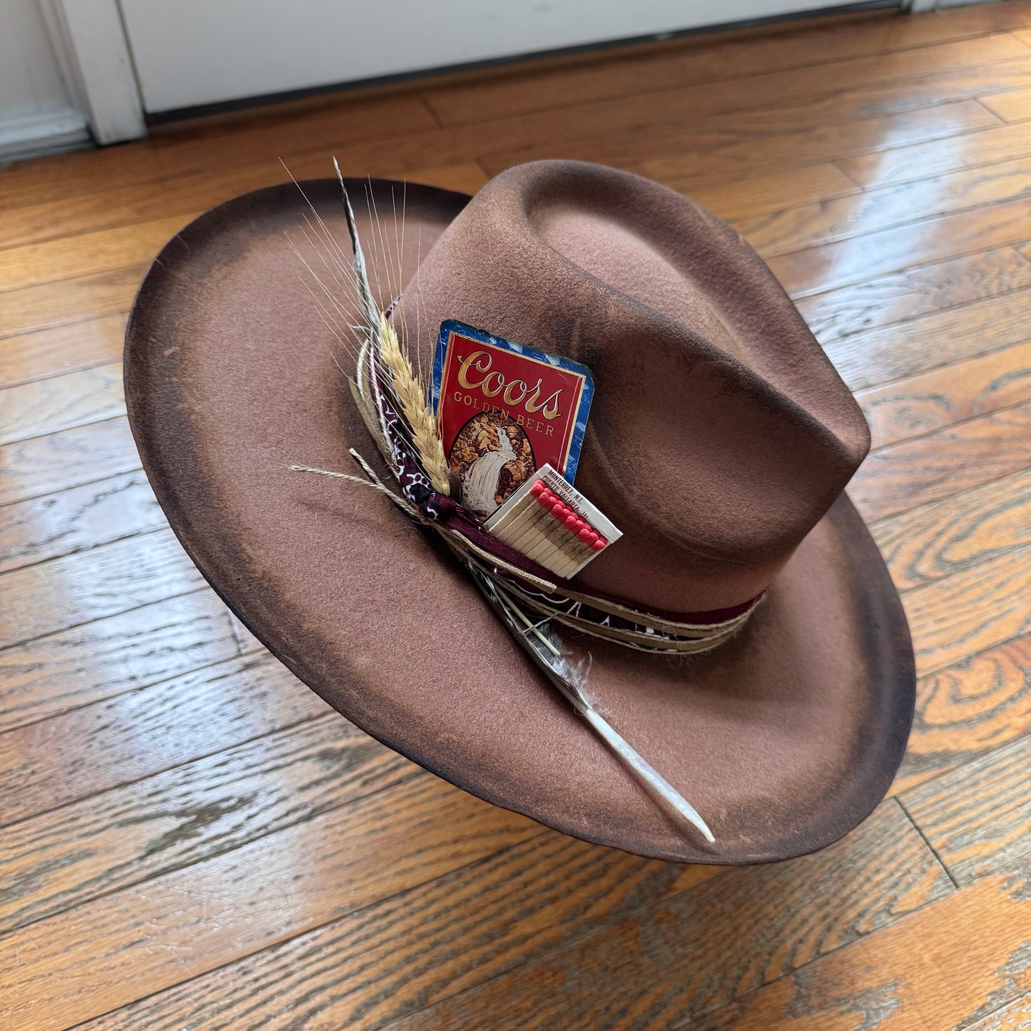 Custom Wool Curled Brim Hat
