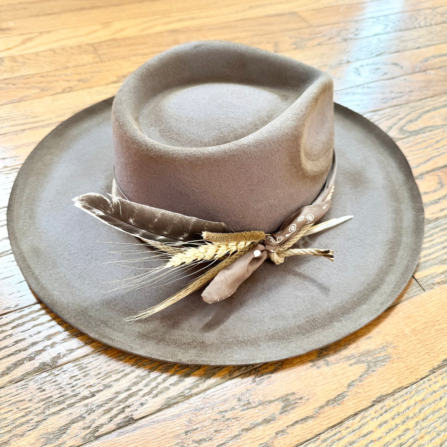 Custom Wool Curled Brim Hat