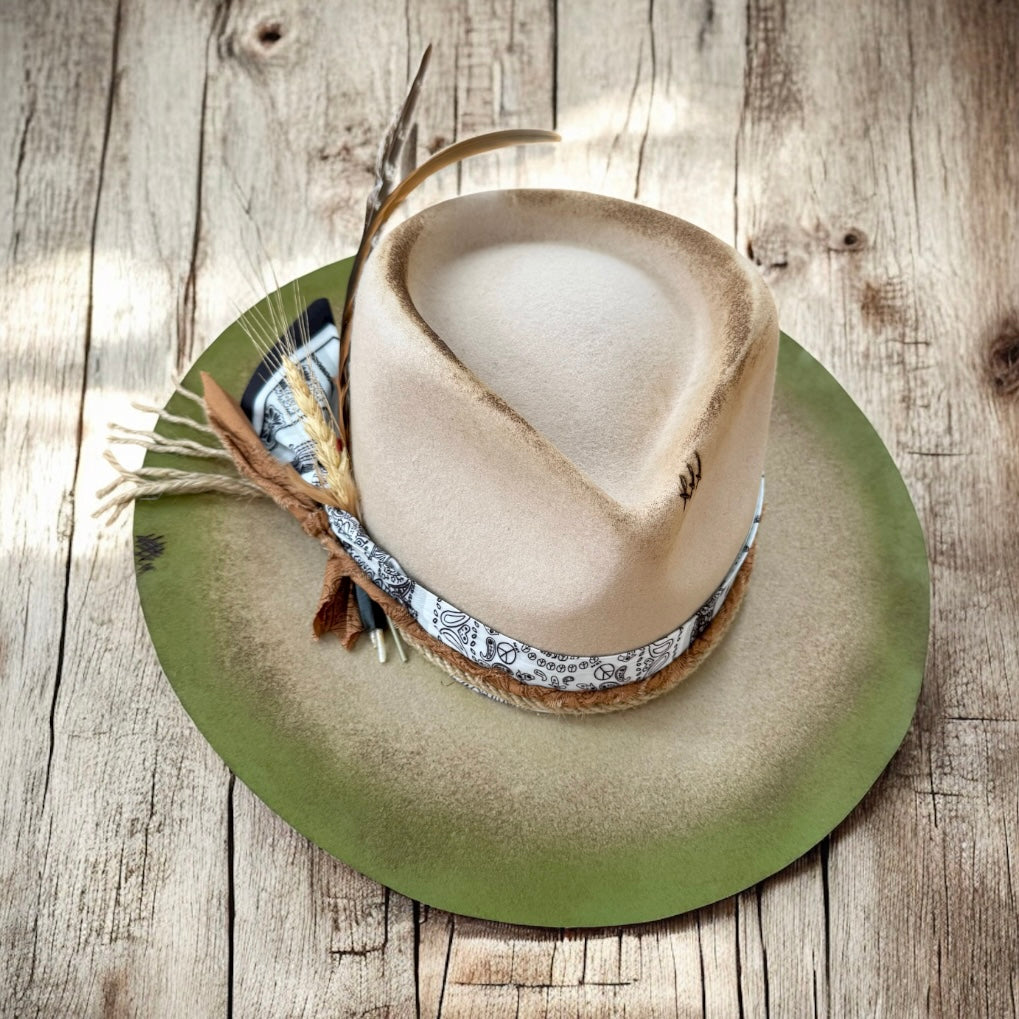 Unlisted Handcrafted MaddHadderMary Hat ? Custom Wool Curled Brim Hat – Madd Hadder Mary main image 3
