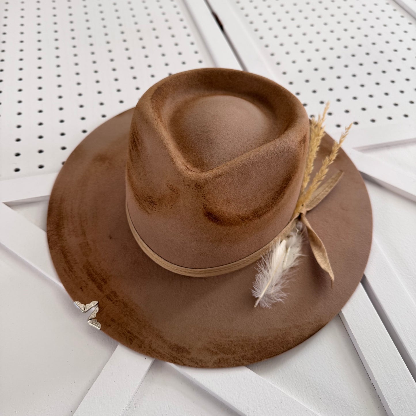 Custom LOC Wool Fedora SAND