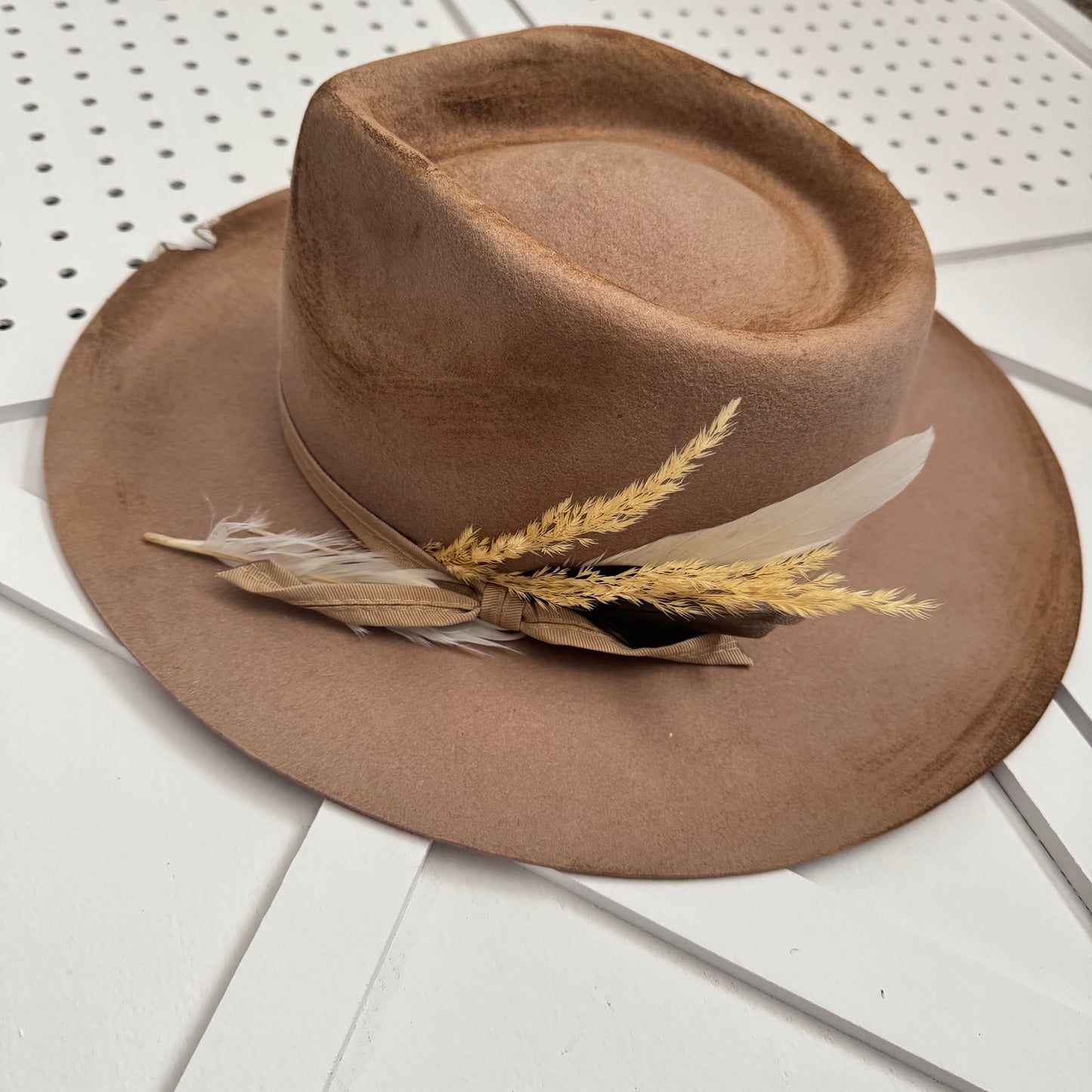 Custom LOC Wool Fedora SAND