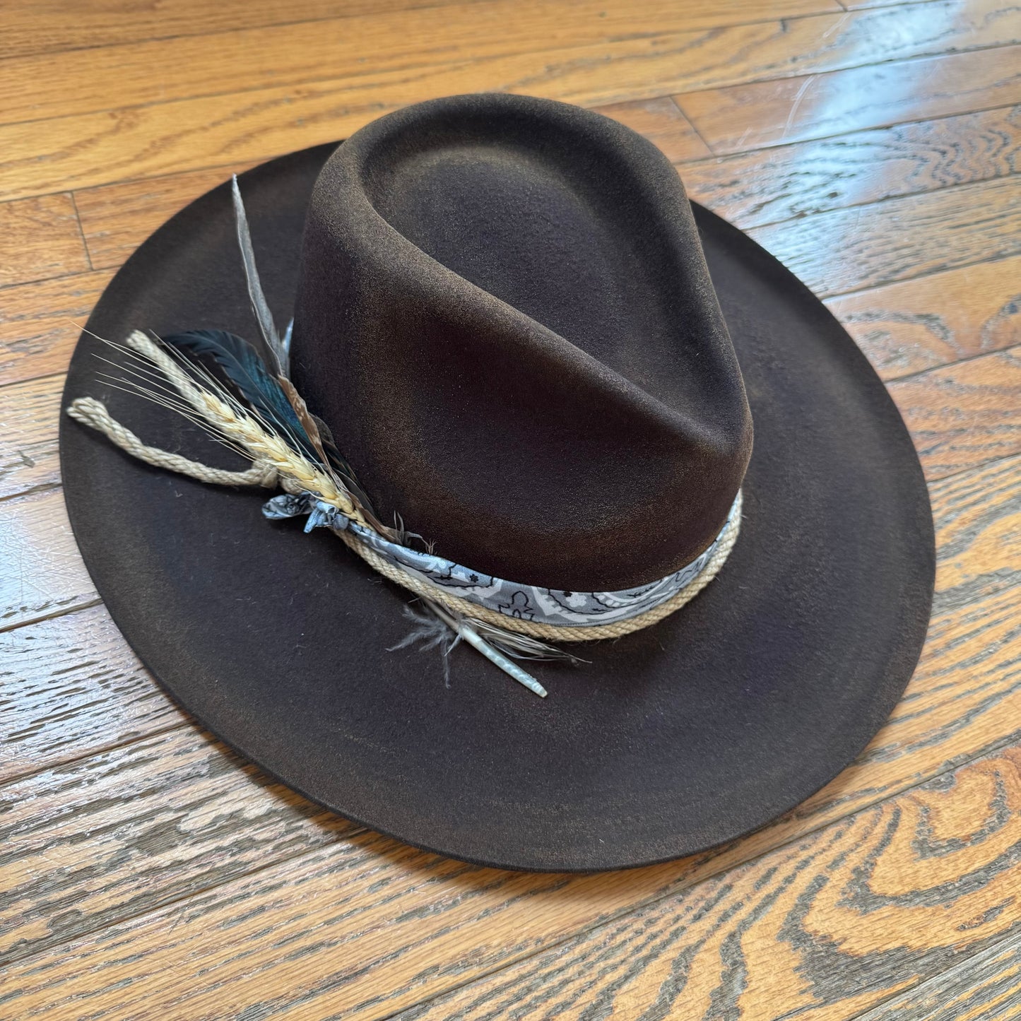 Custom Wool Curled Brim Hat