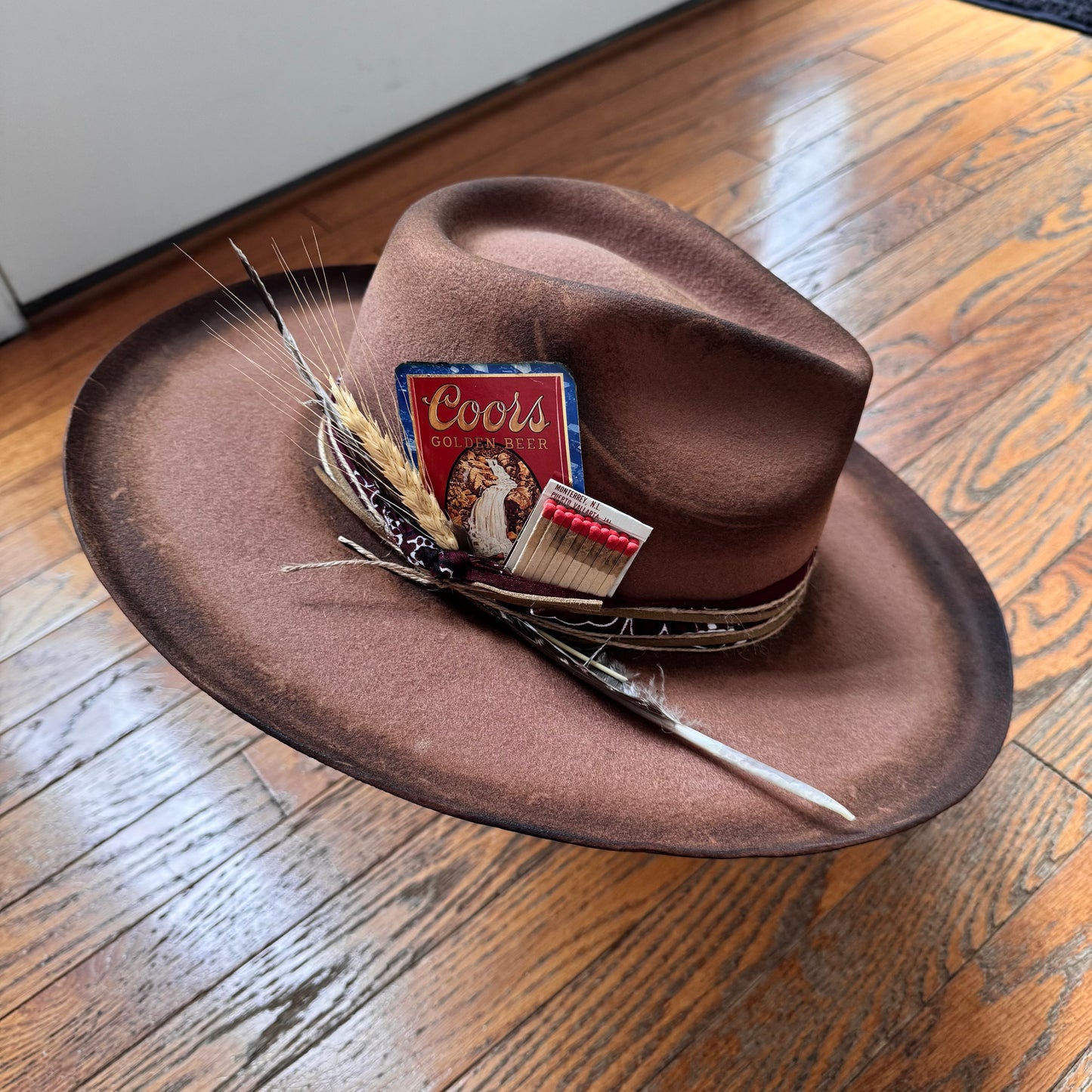 Custom Wool Curled Brim Hat