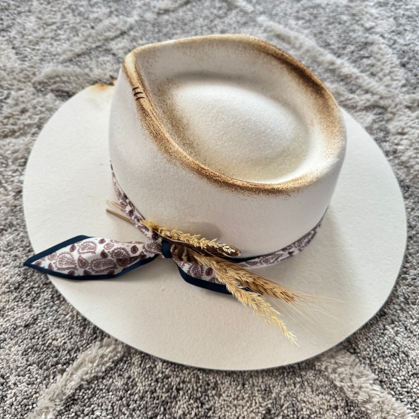 Custom LOC Wool Fedora IVORY