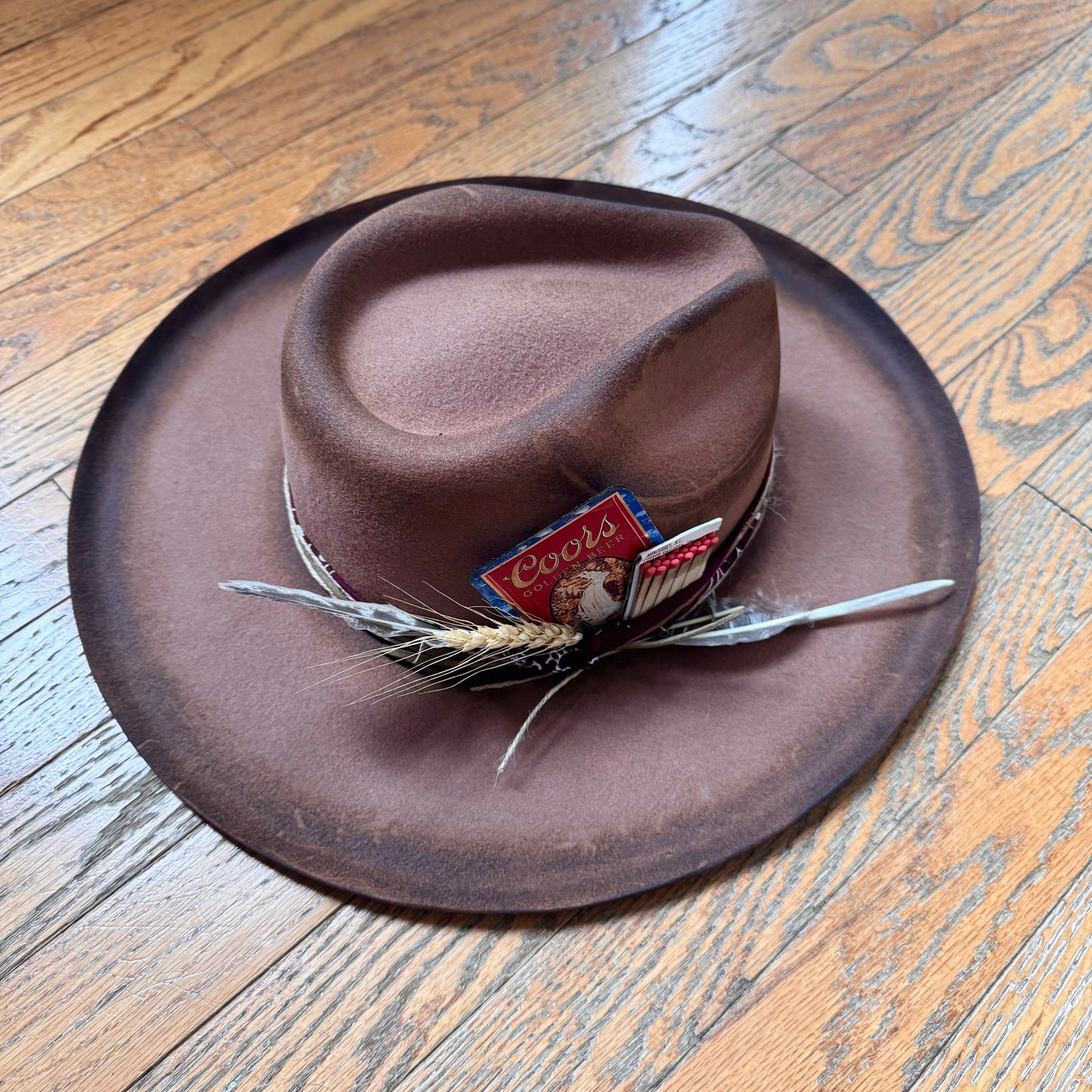 Custom Wool Curled Brim Hat