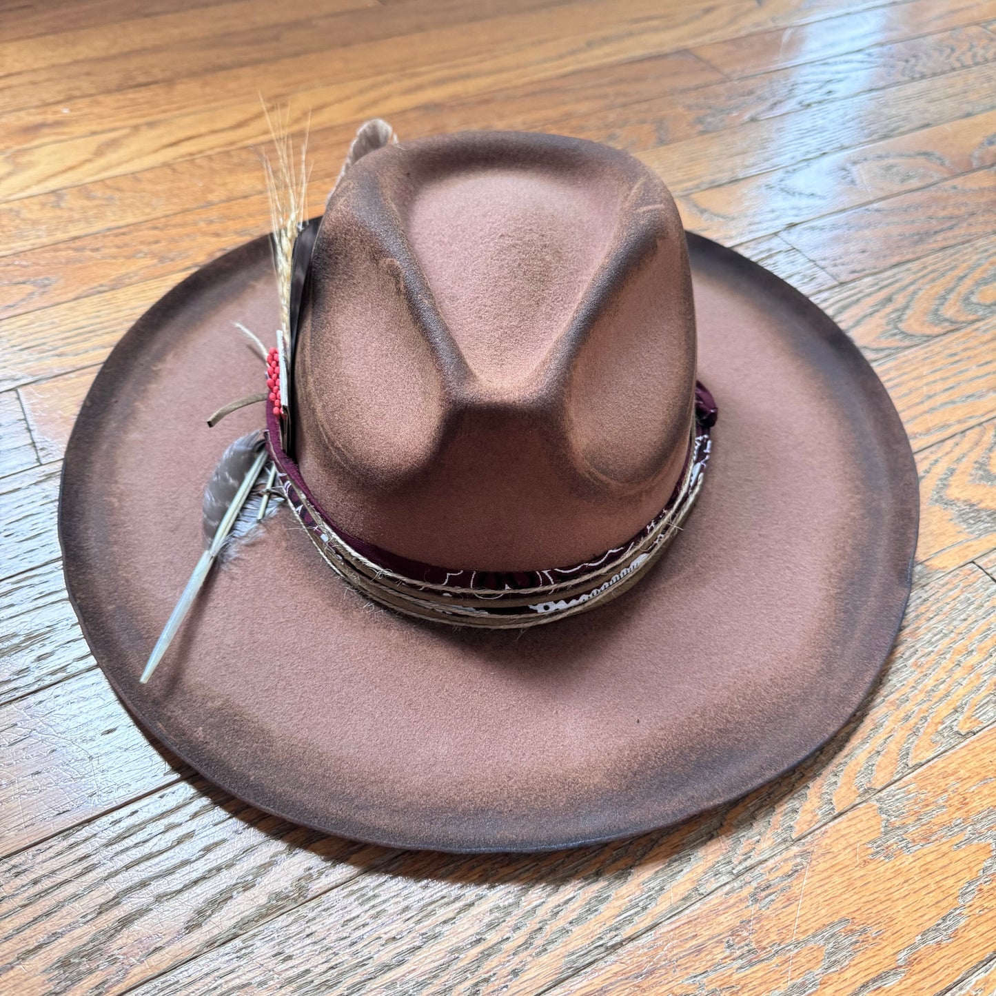 Custom Wool Curled Brim Hat
