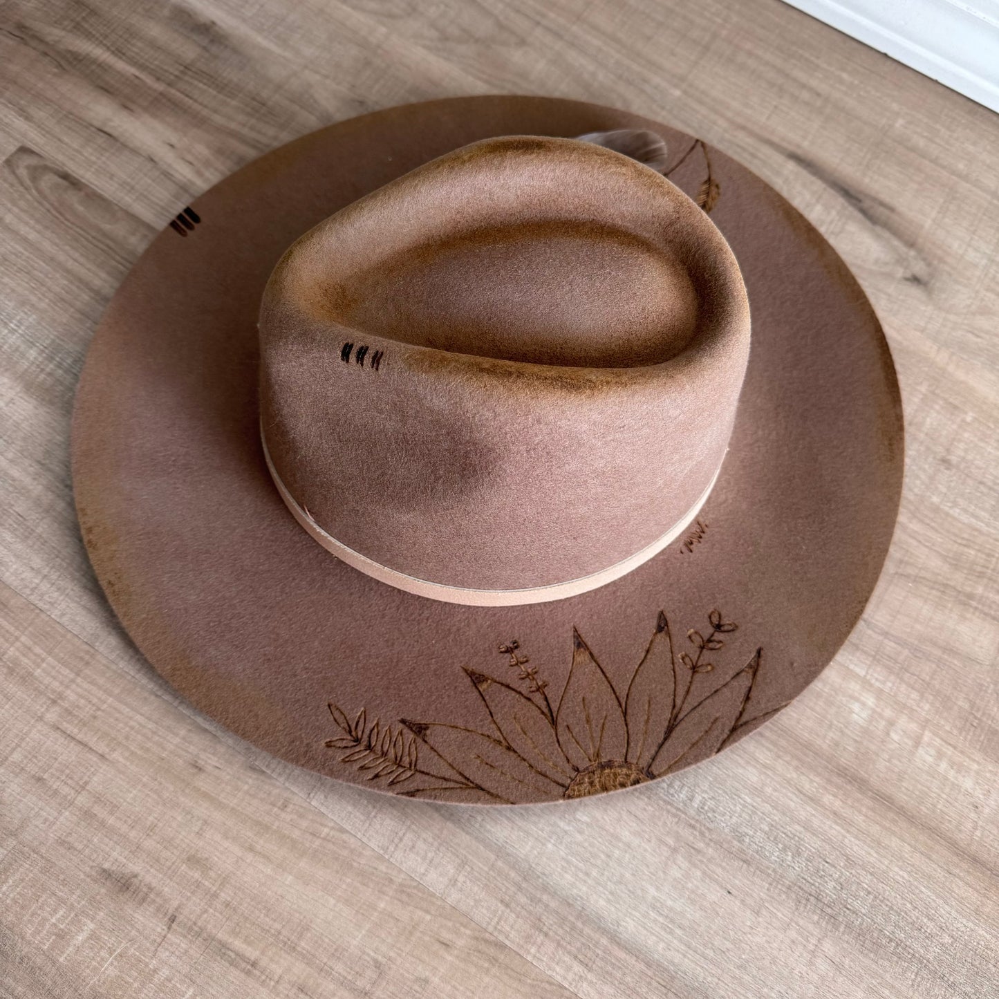LOC Custom “The Grove” Wool Fedora in Teak