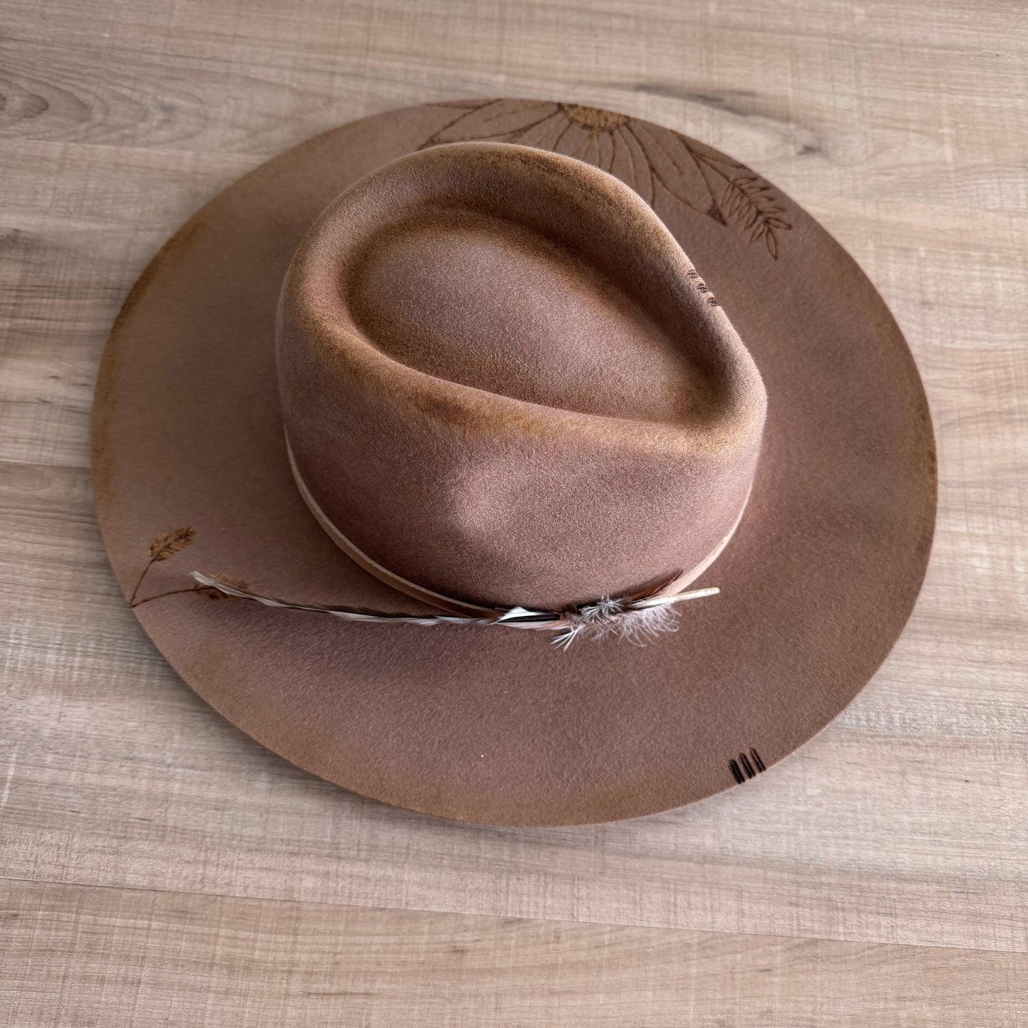 LOC Custom “The Grove” Wool Fedora in Teak