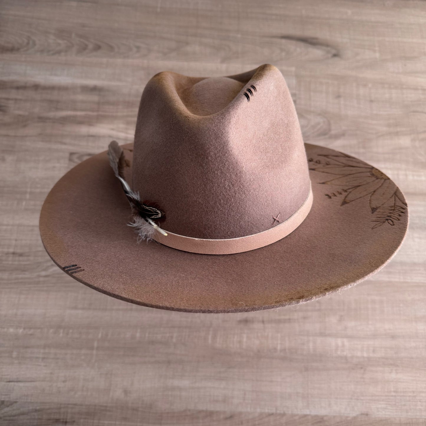 LOC Custom “The Grove” Wool Fedora in Teak
