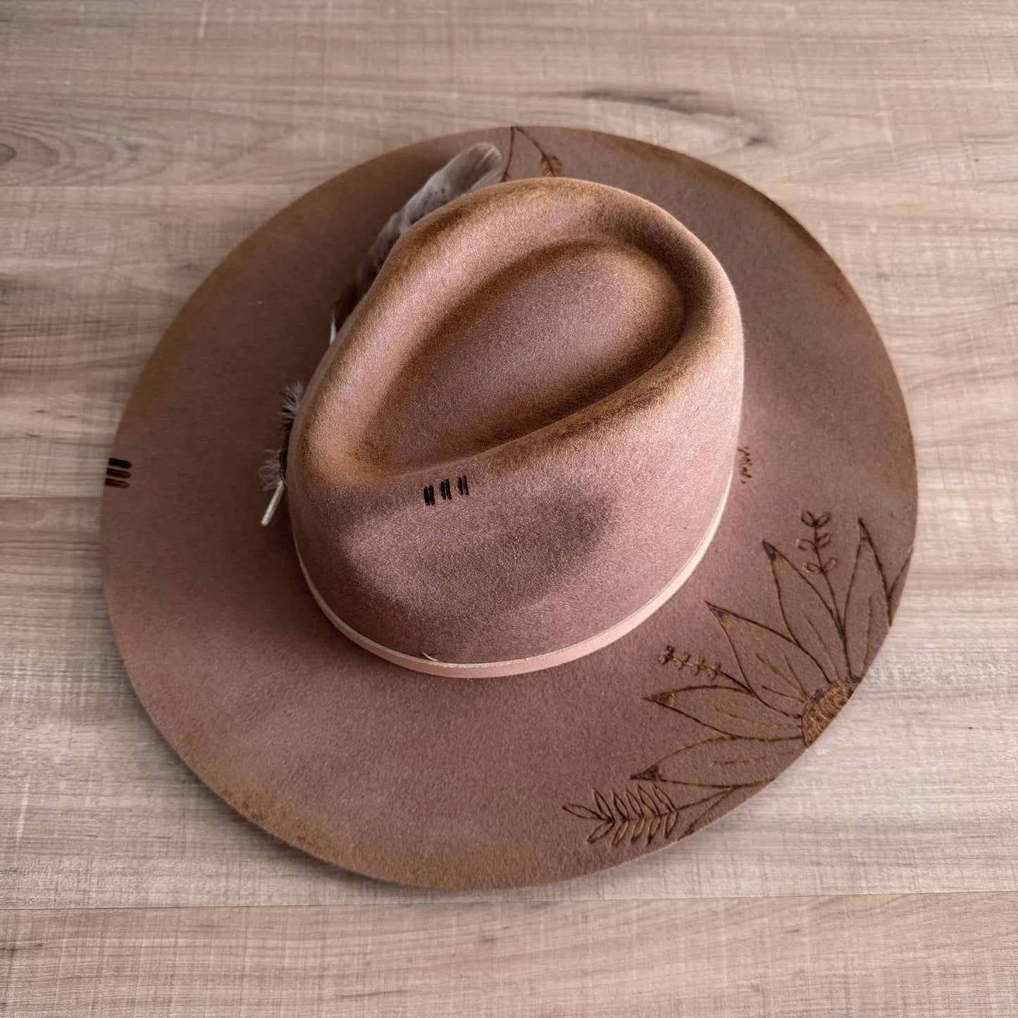 LOC Custom “The Grove” Wool Fedora in Teak