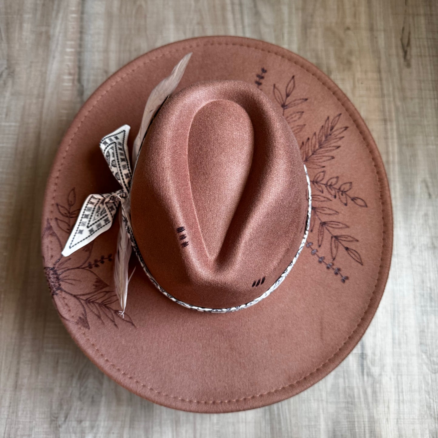 Custom Rancher Style Fedora (Wide Brim)