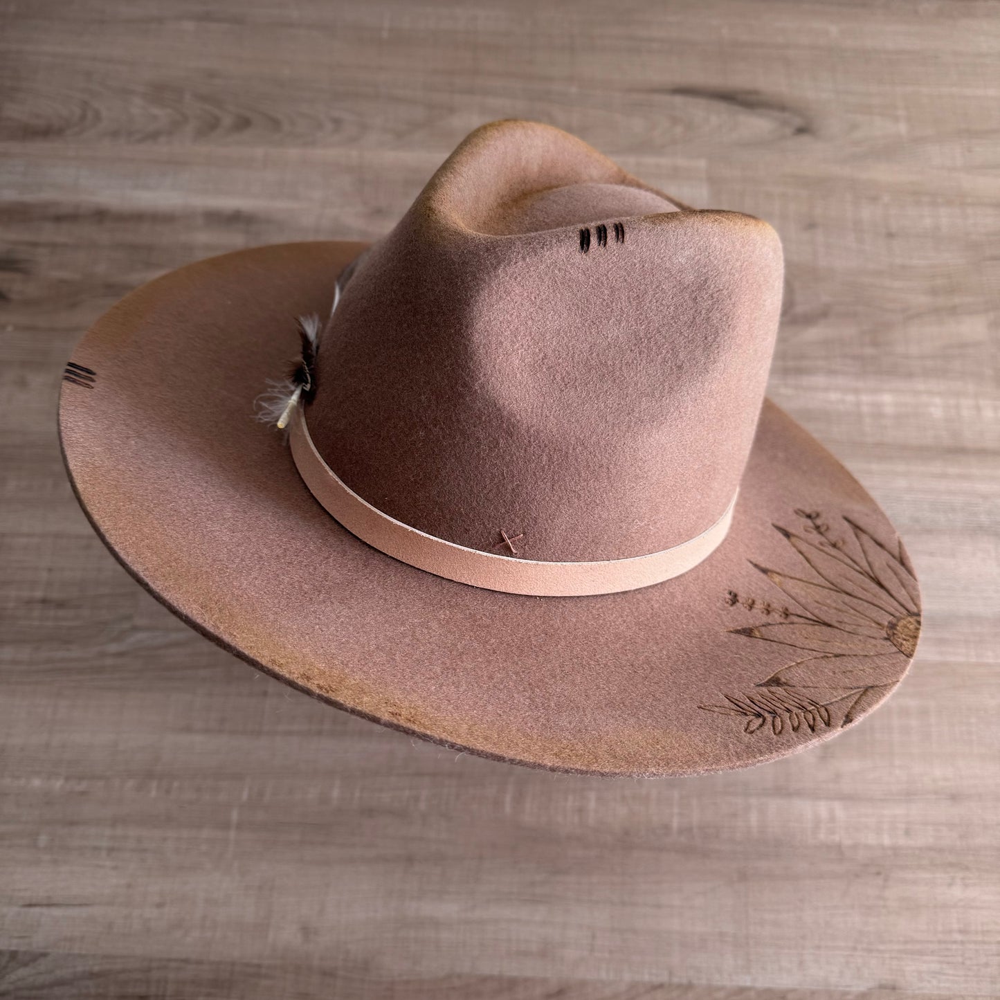 LOC Custom “The Grove” Wool Fedora in Teak