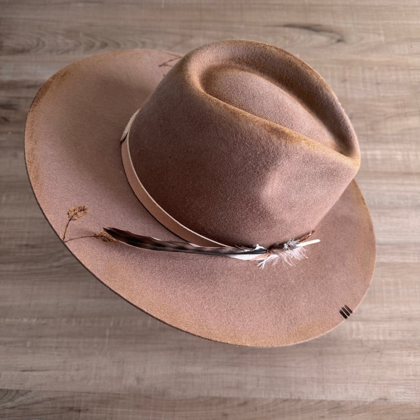 LOC Custom “The Grove” Wool Fedora in Teak