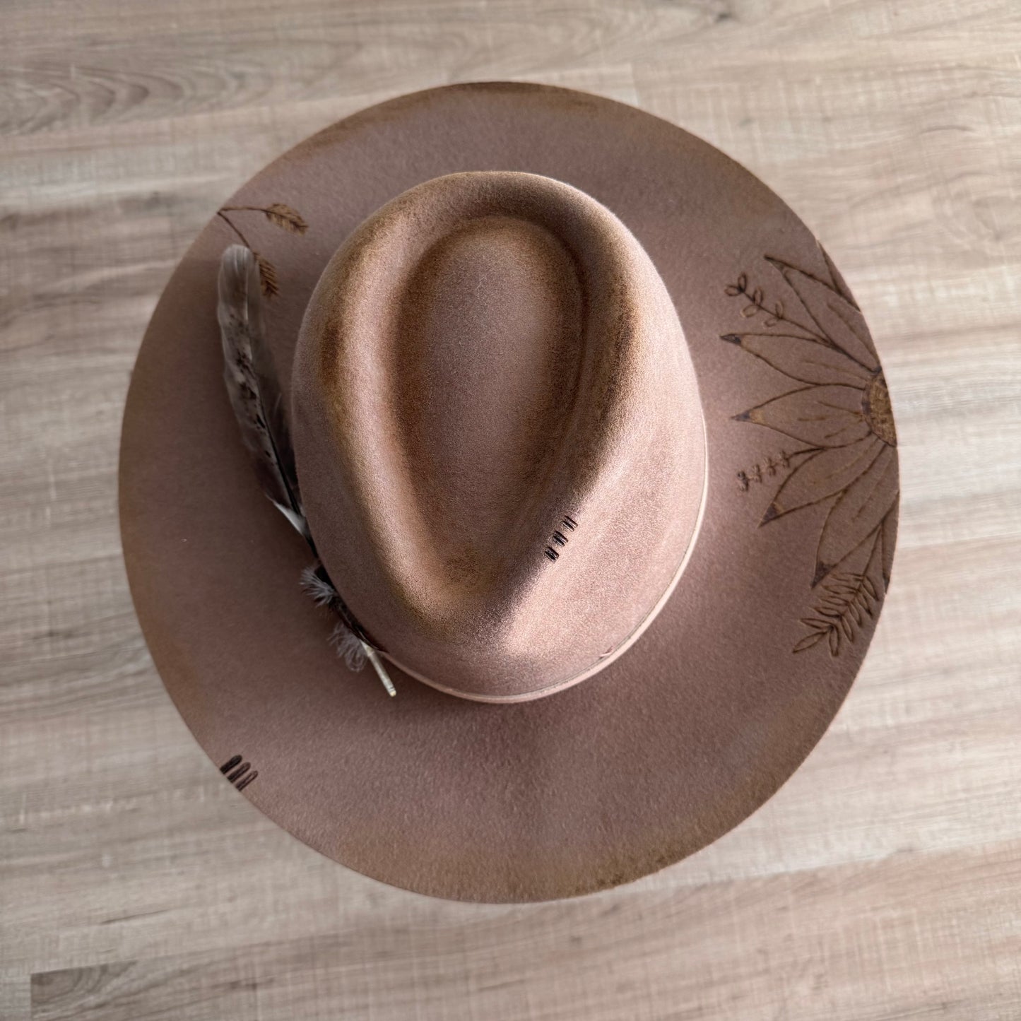 LOC Custom “The Grove” Wool Fedora in Teak