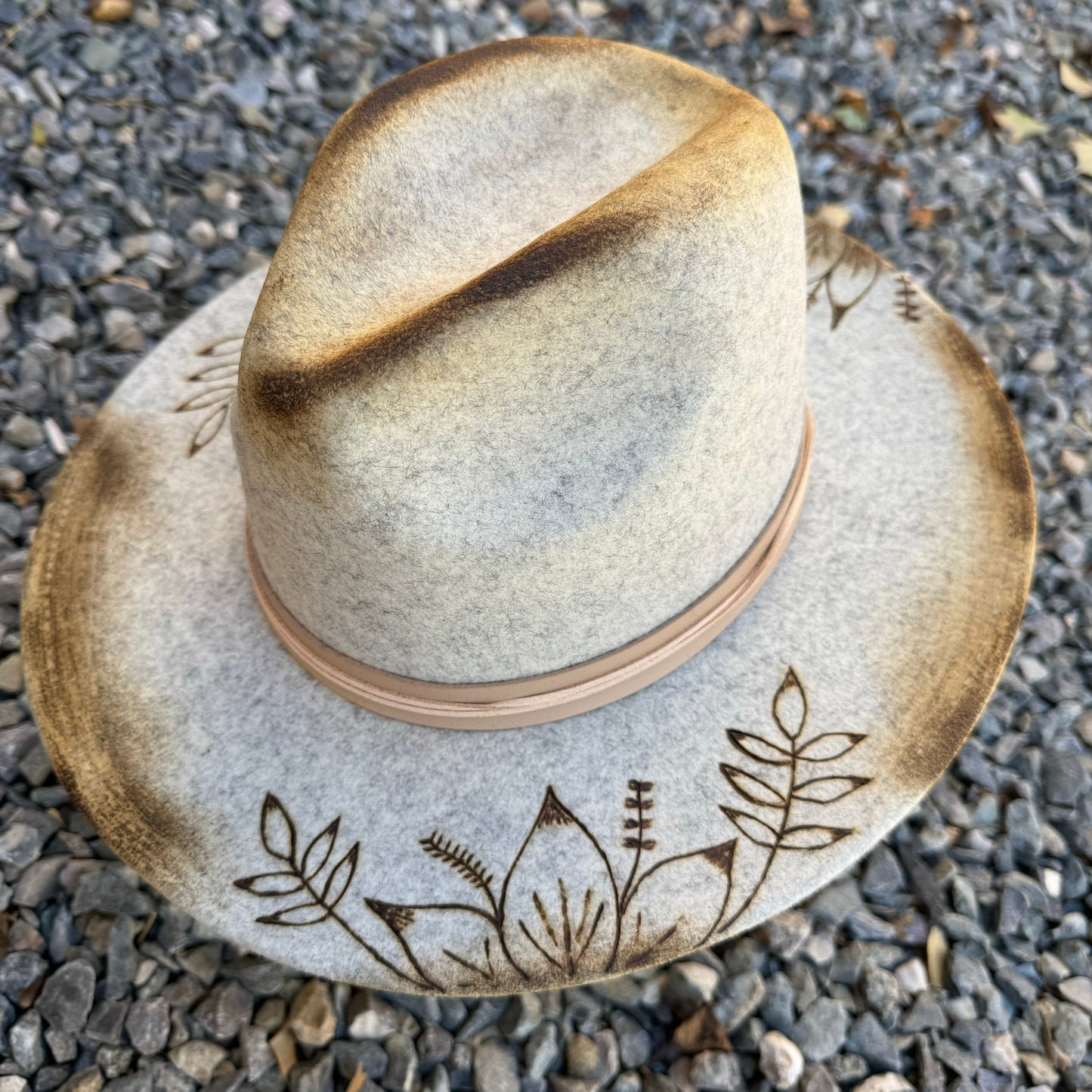 LOC Custom Speckled Gray Wool Fedora