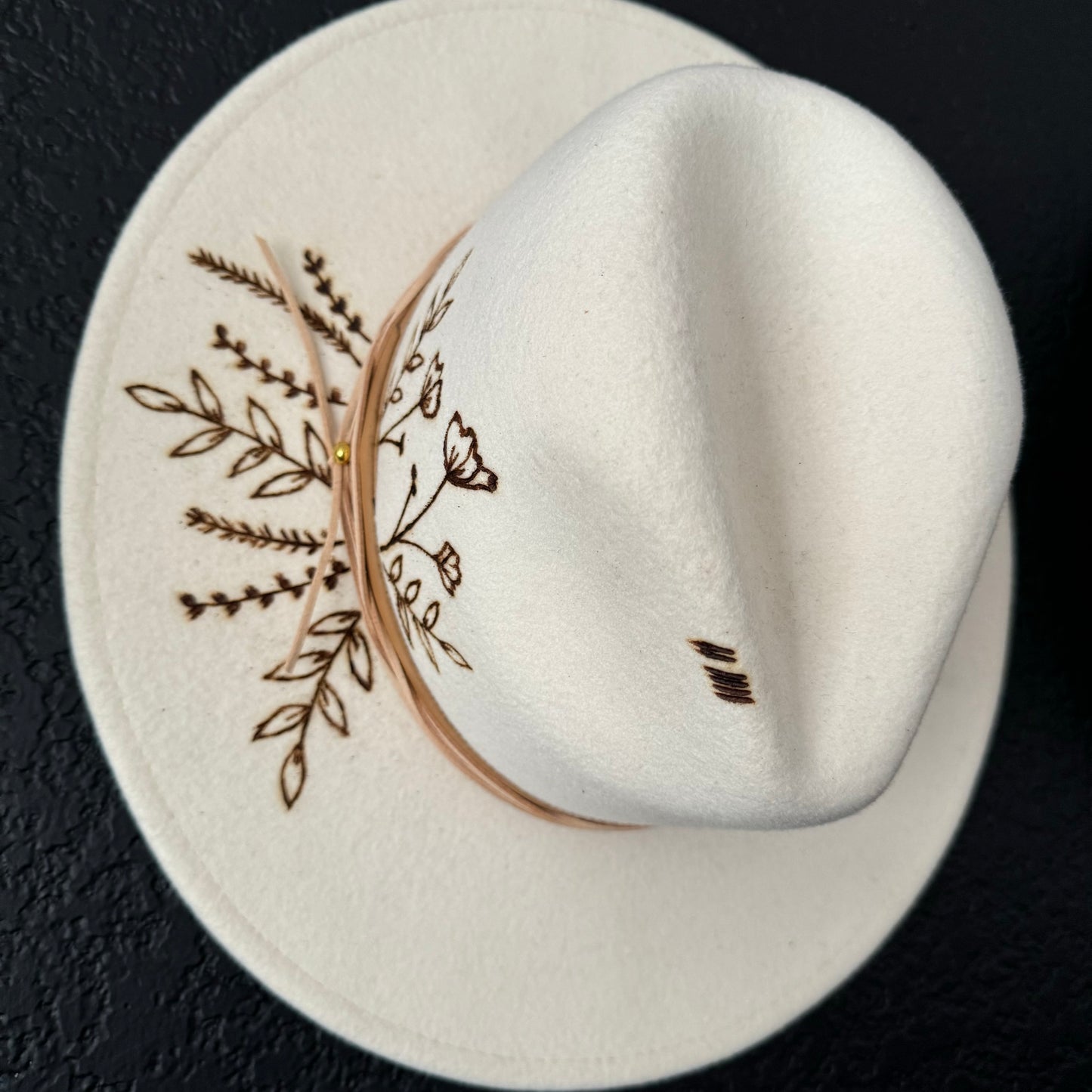 LOC Custom Wool Fedora in Ivory