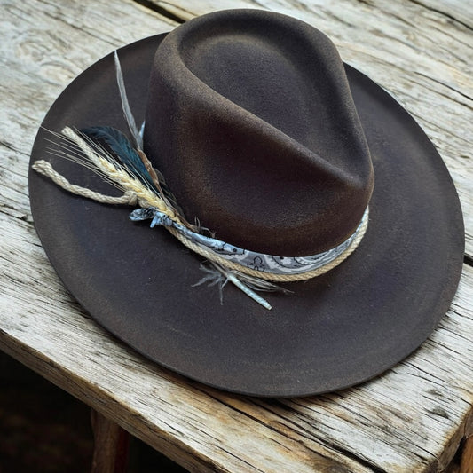 Custom Wool Curled Brim Hat