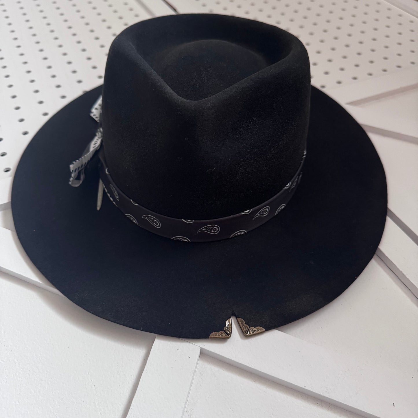 Custom LOC Wool Fedora BLACK