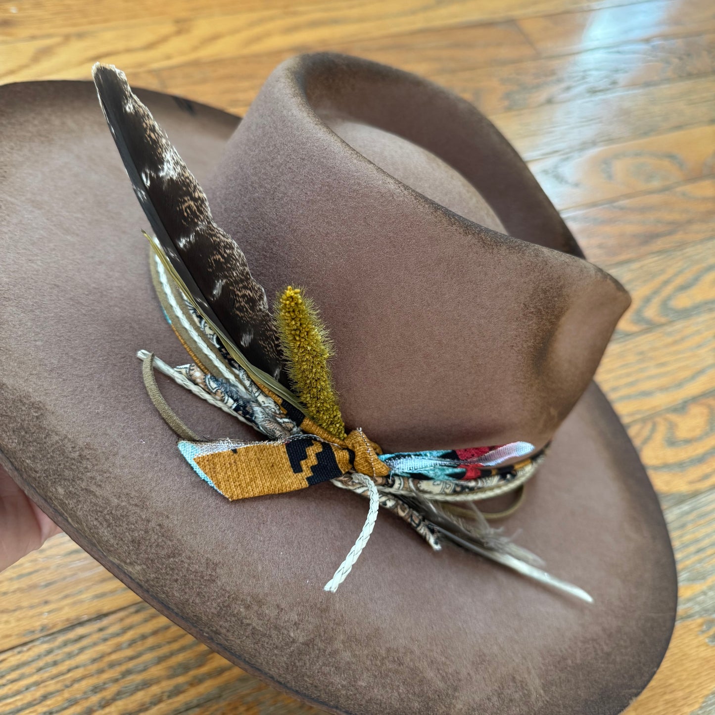 Custom Wool Curled Brim Hat