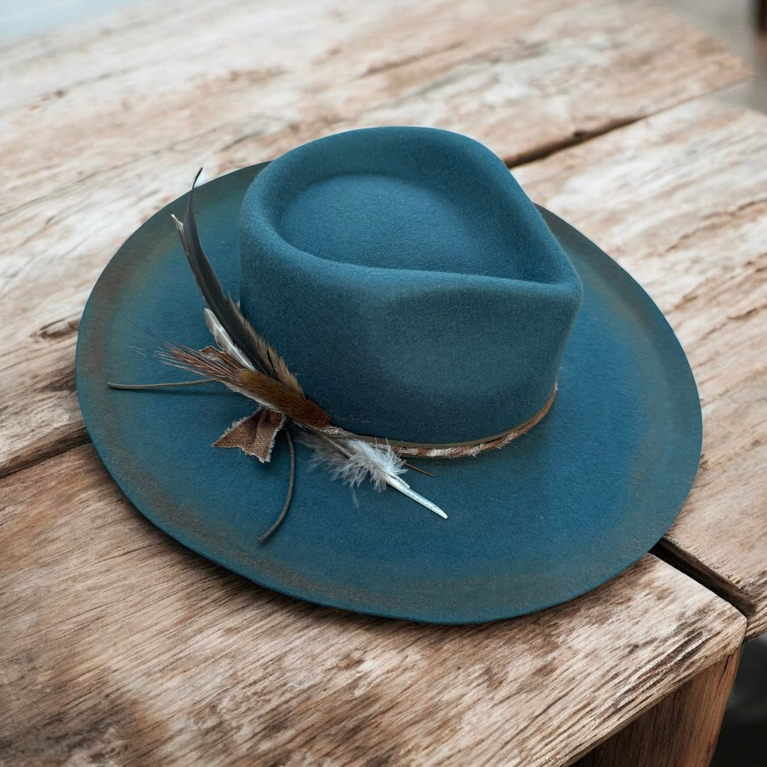 Custom Wool Curled Brim Hat