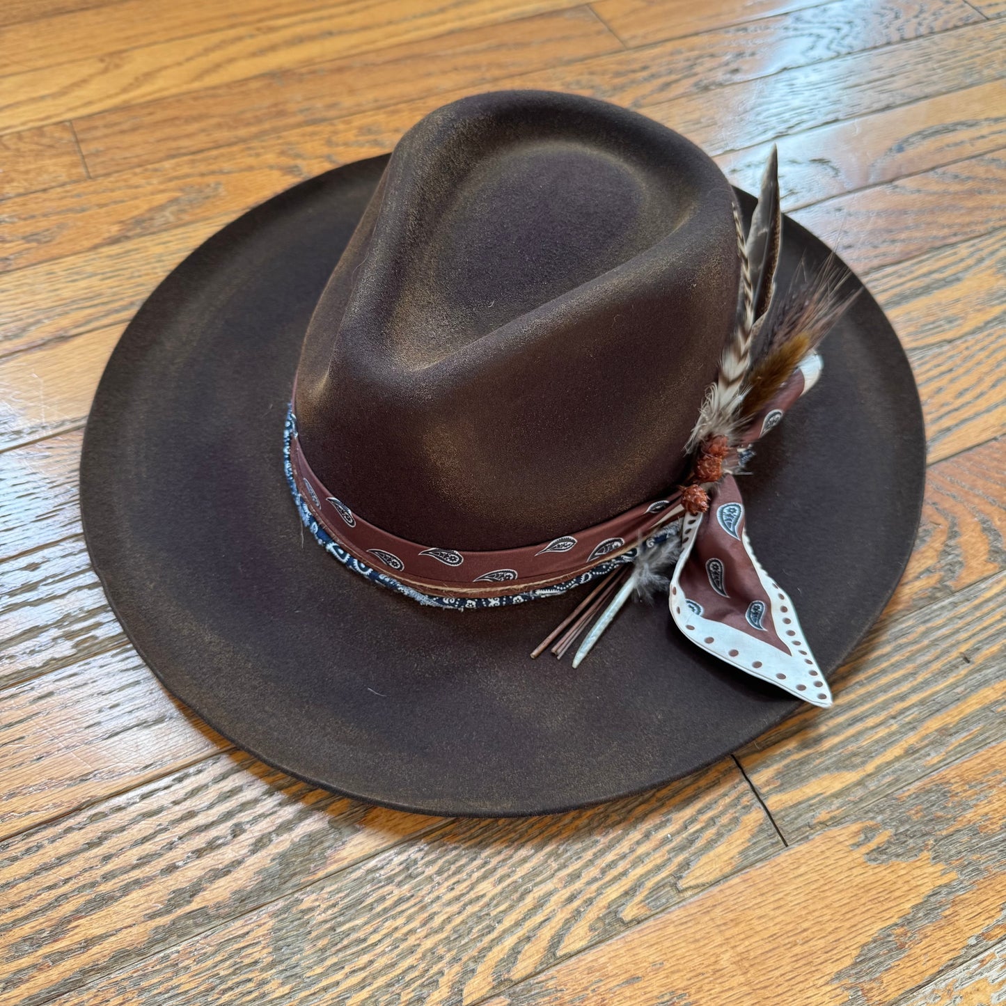 Custom Wool Curled Brim Hat