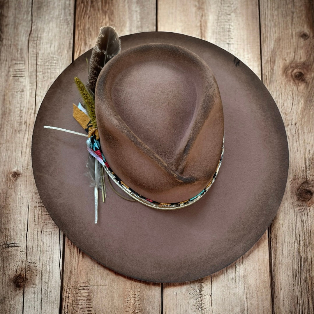 Custom Wool Curled Brim Hat