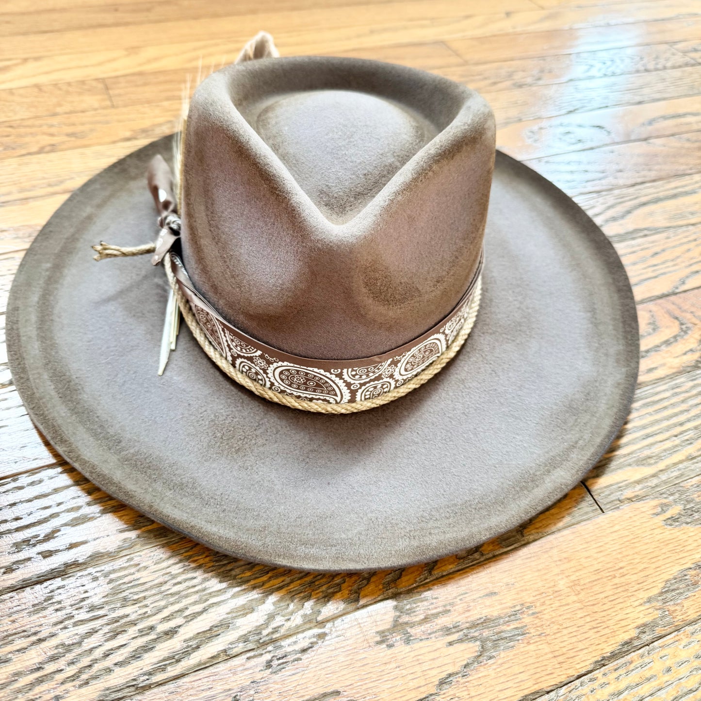 Custom Wool Curled Brim Hat