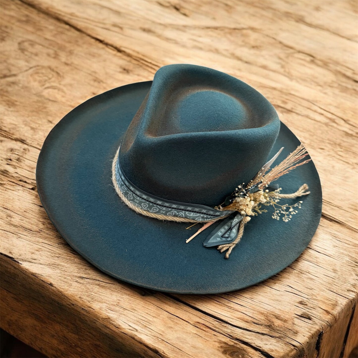 Custom Wool Curled Brim Hat