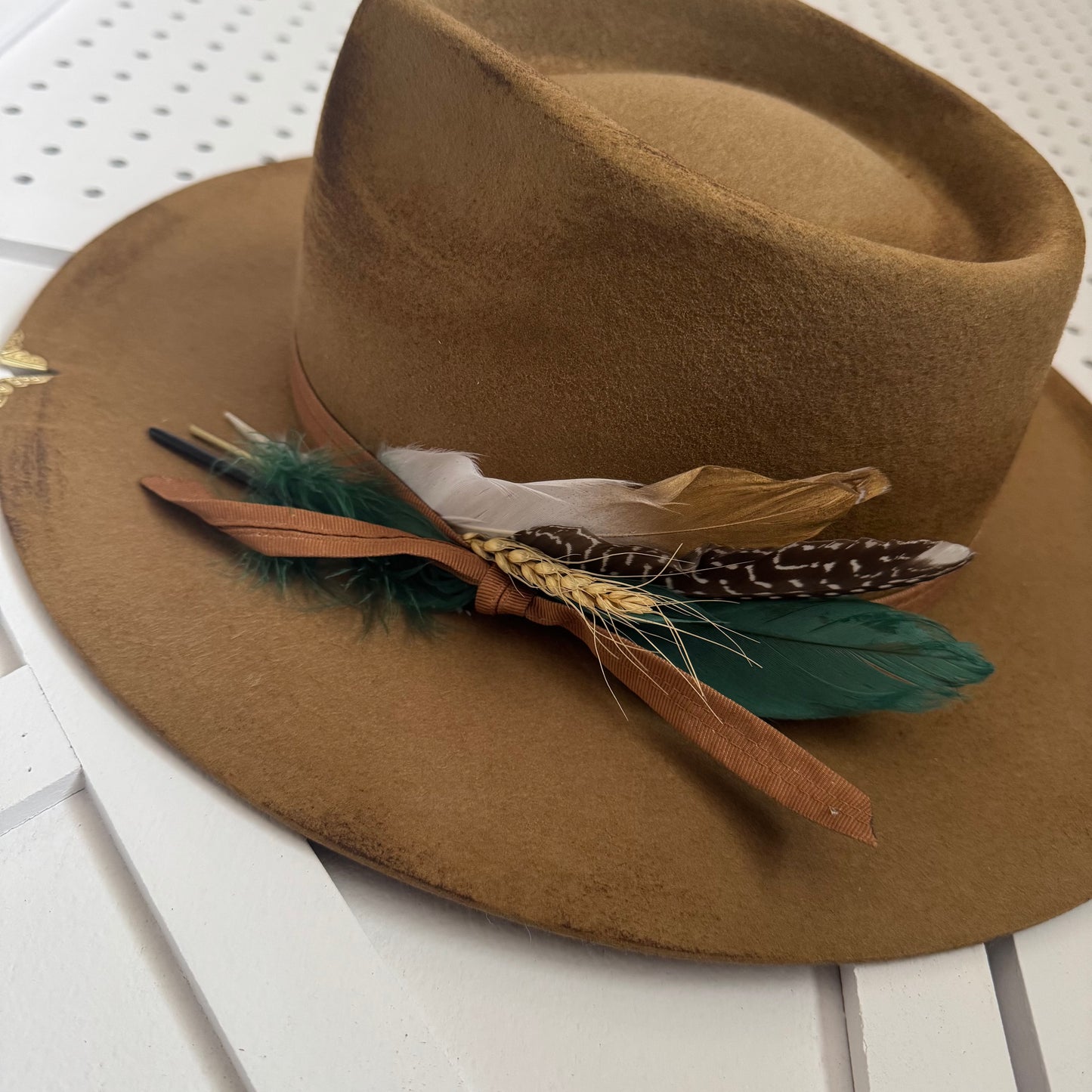 Custom LOC Wool Fedora TEAK