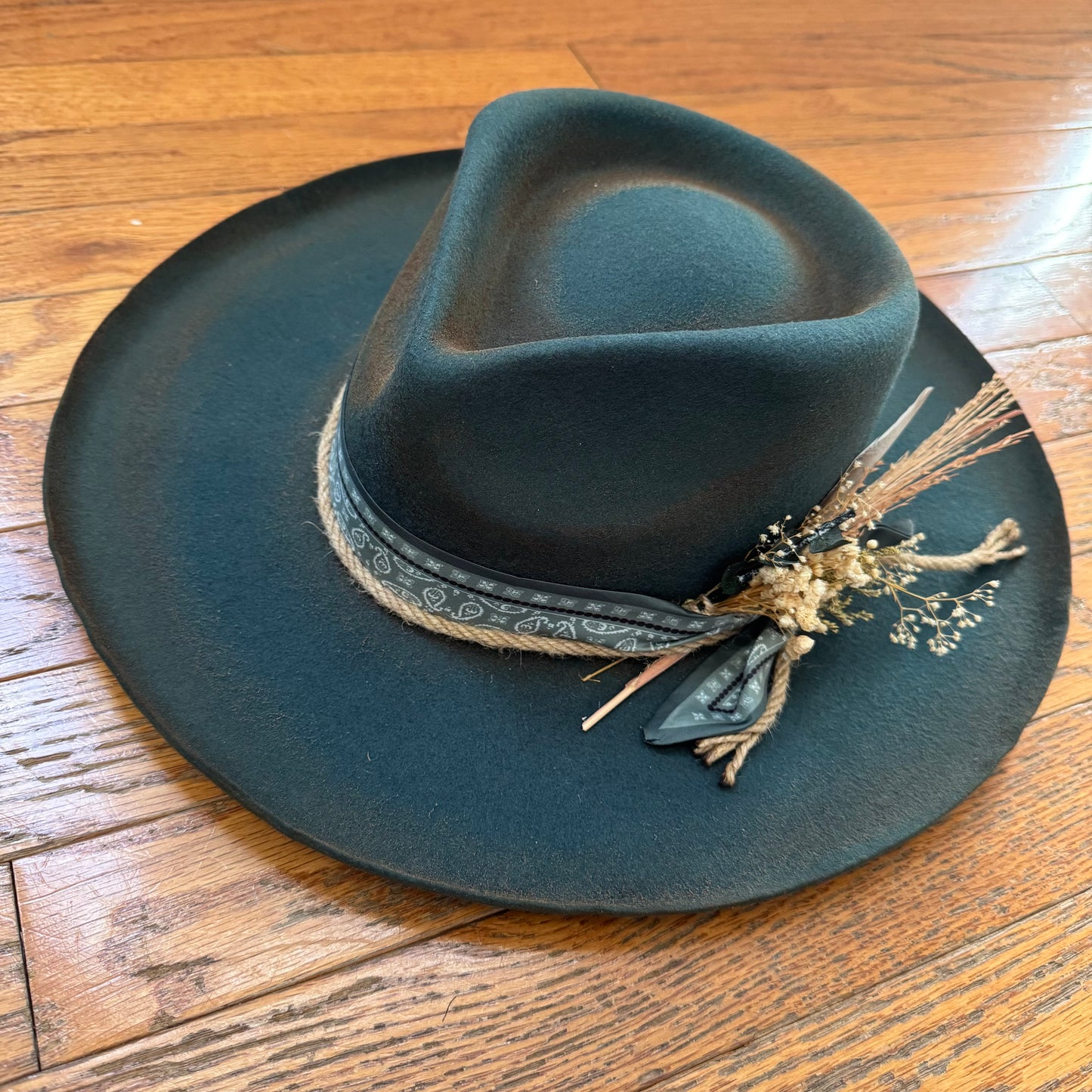 Custom Wool Curled Brim Hat
