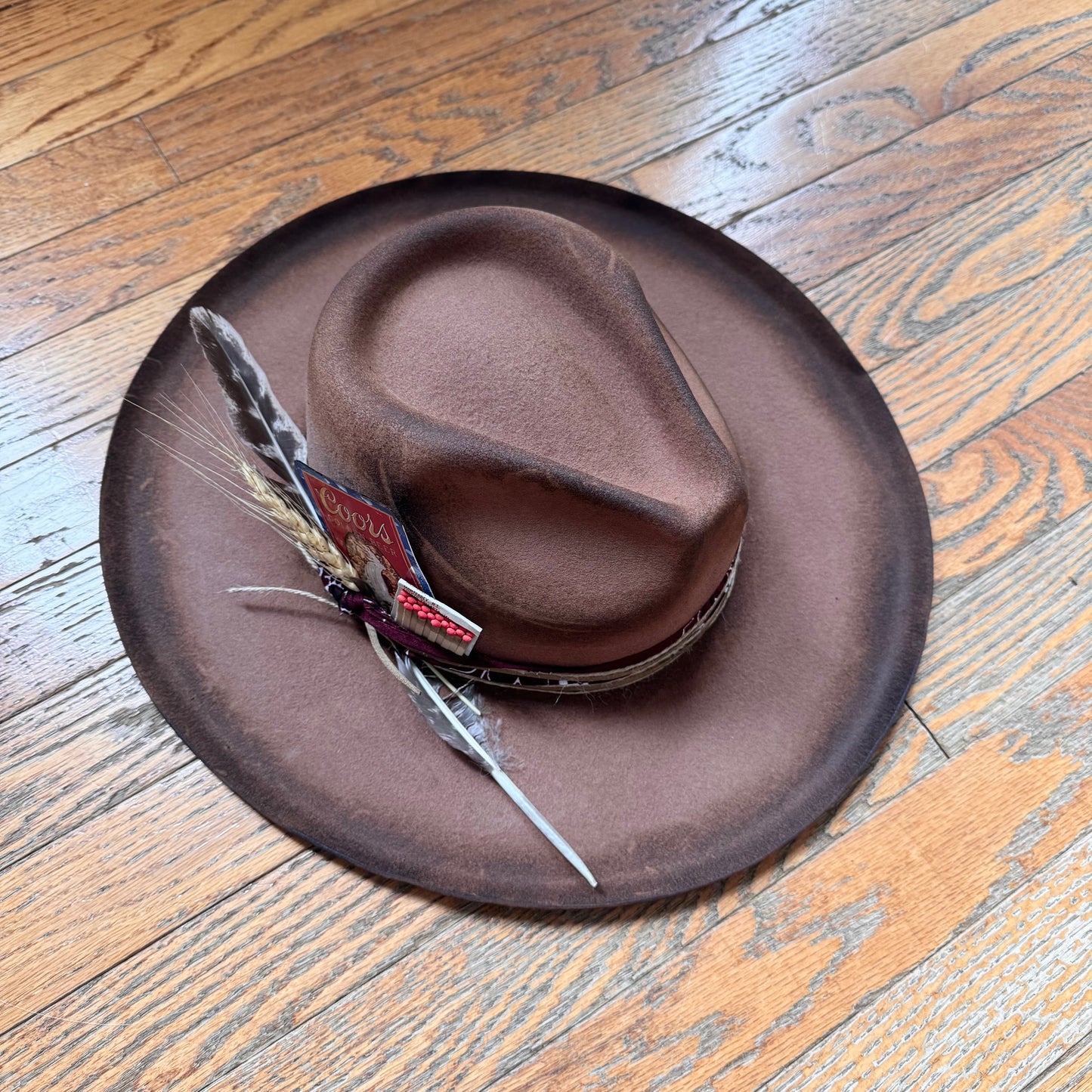 Custom Wool Curled Brim Hat