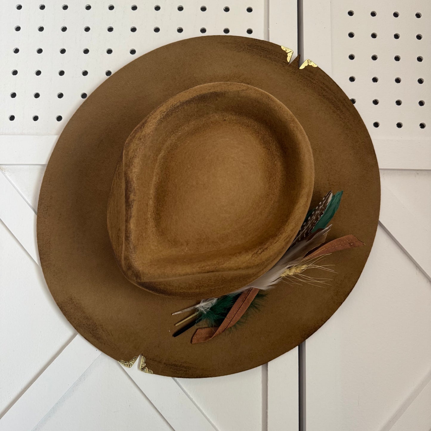 Custom LOC Wool Fedora TEAK