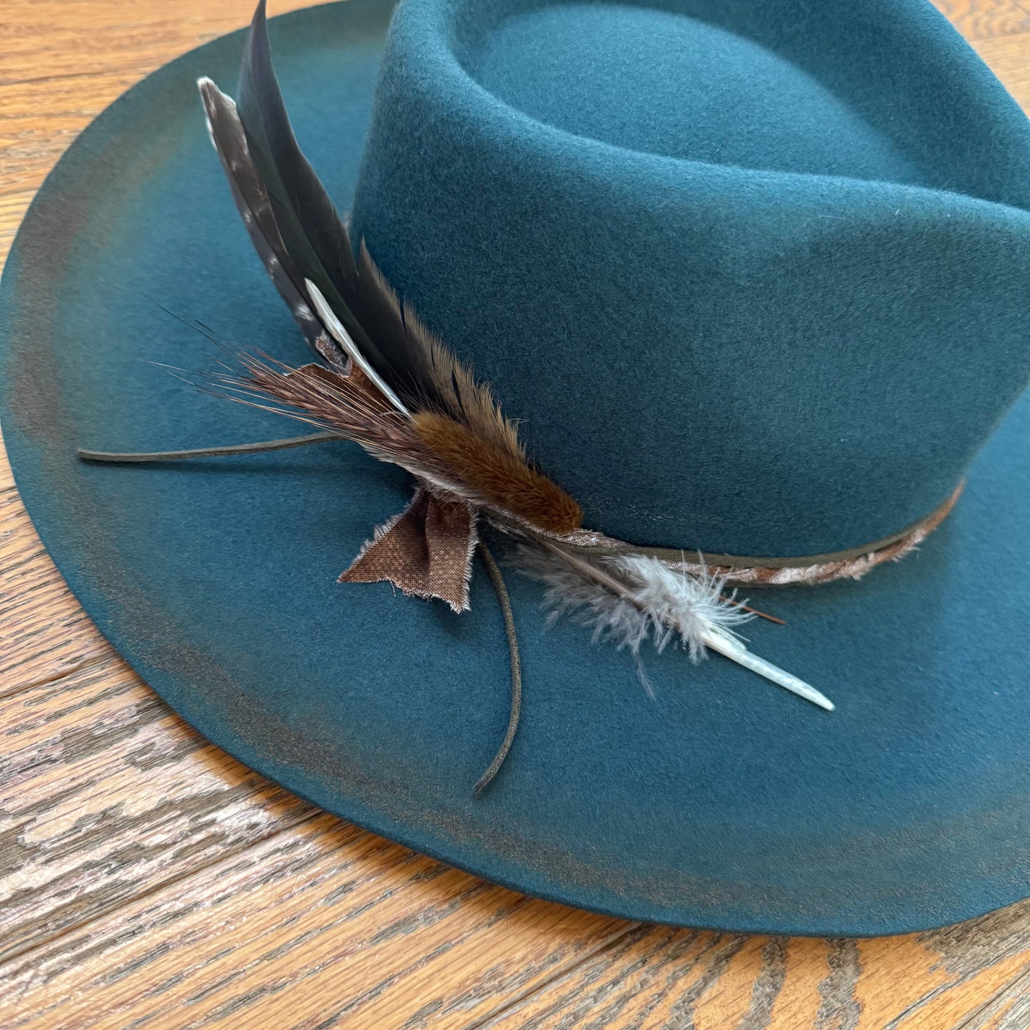 Custom Wool Curled Brim Hat