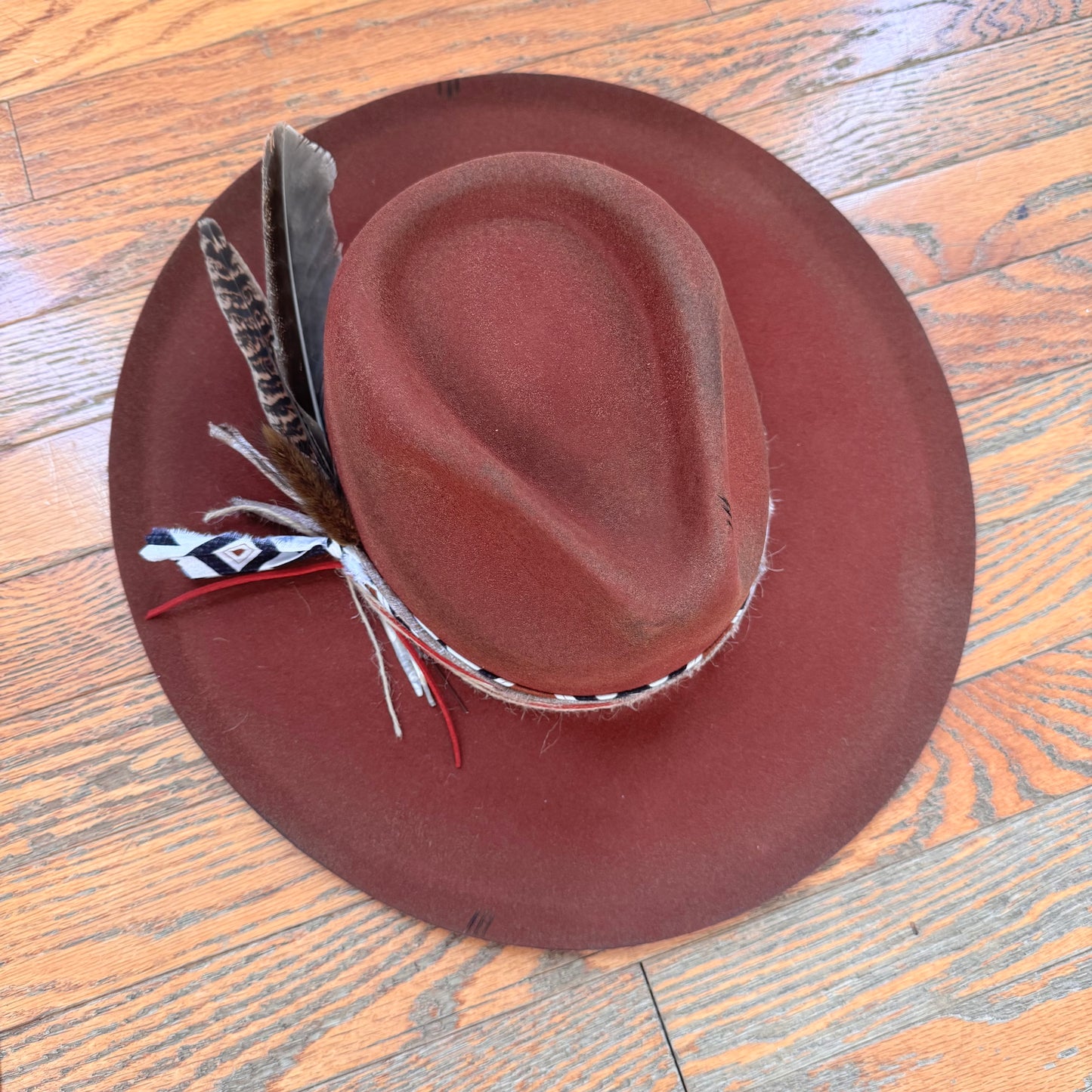 Custom Wool Curled Brim Hat