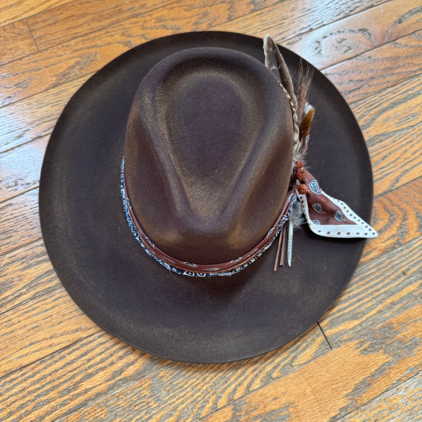 Custom Wool Curled Brim Hat
