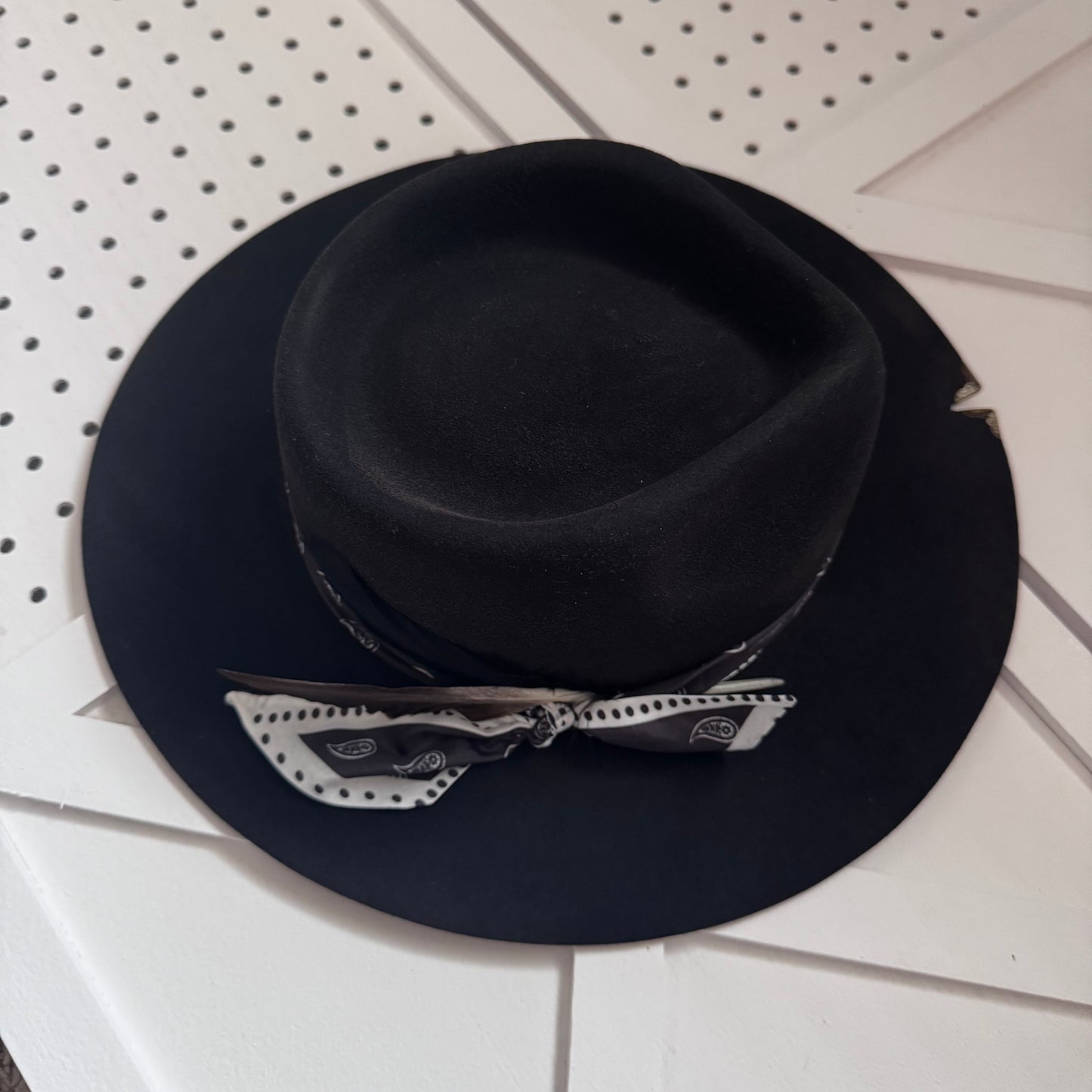 Custom LOC Wool Fedora BLACK