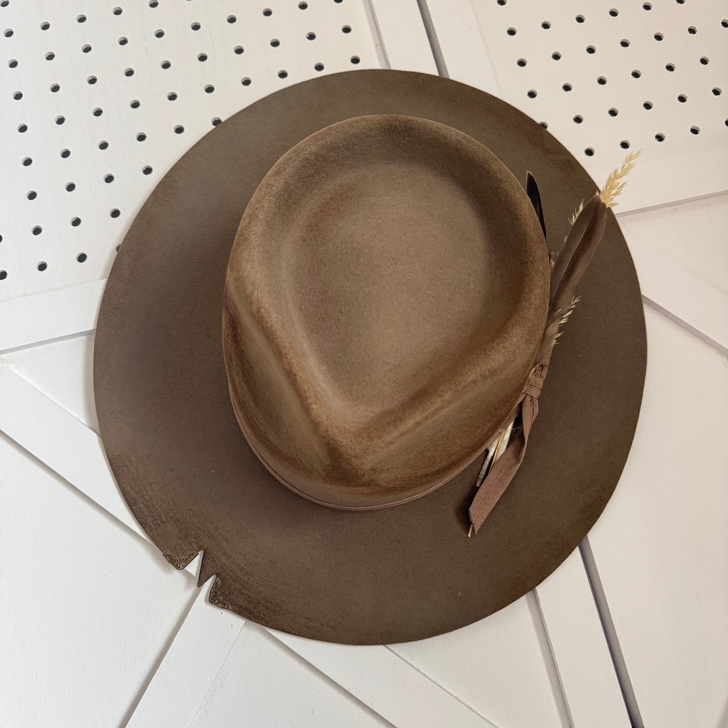 Custom LOC Wool Fedora MOSS