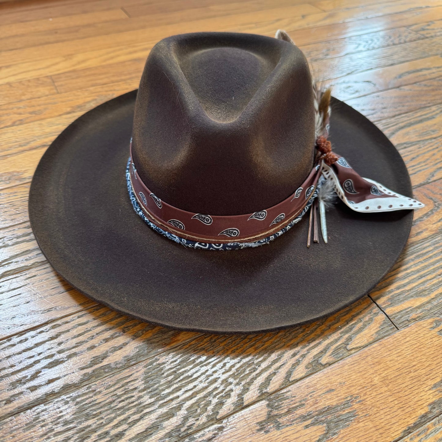 Custom Wool Curled Brim Hat