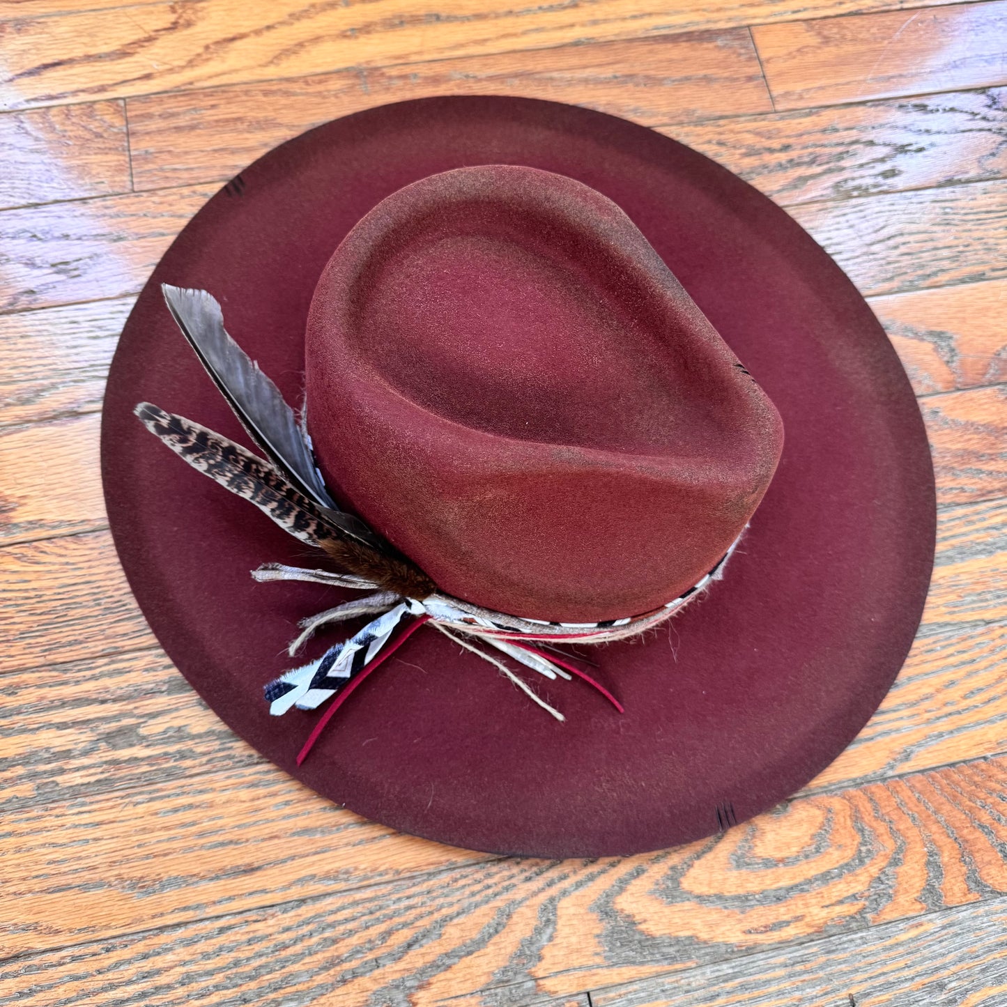 Custom Wool Curled Brim Hat