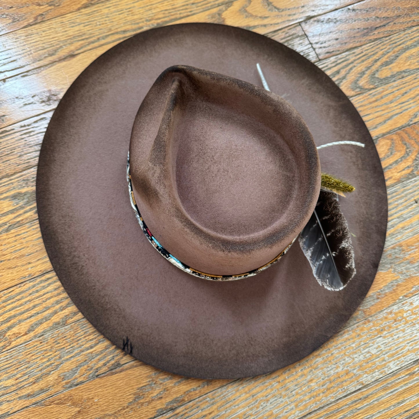 Custom Wool Curled Brim Hat