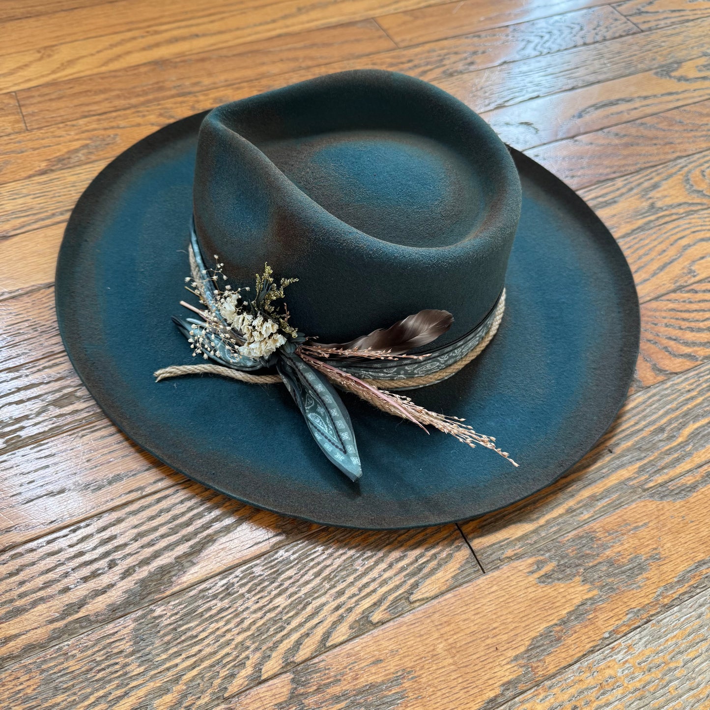 Custom Wool Curled Brim Hat