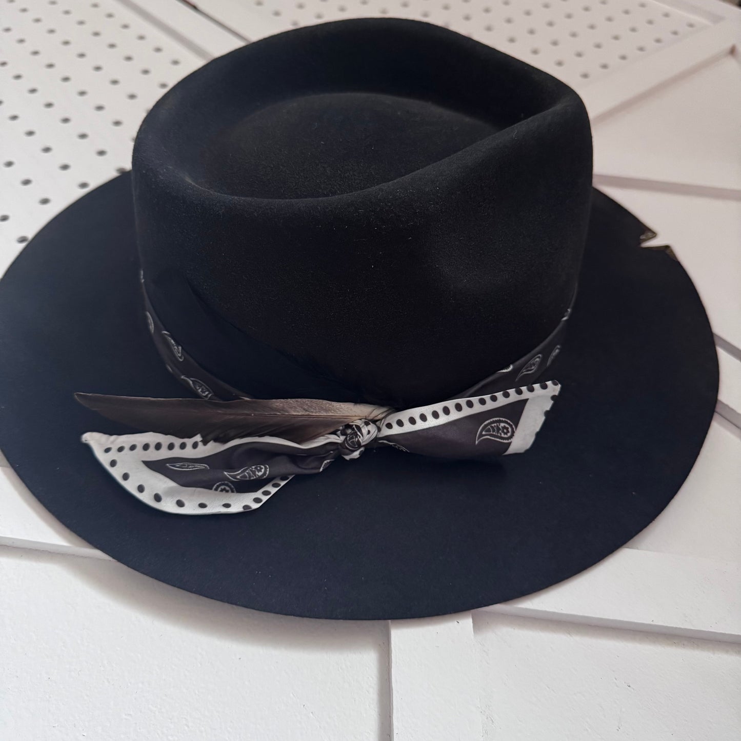 Custom LOC Wool Fedora BLACK