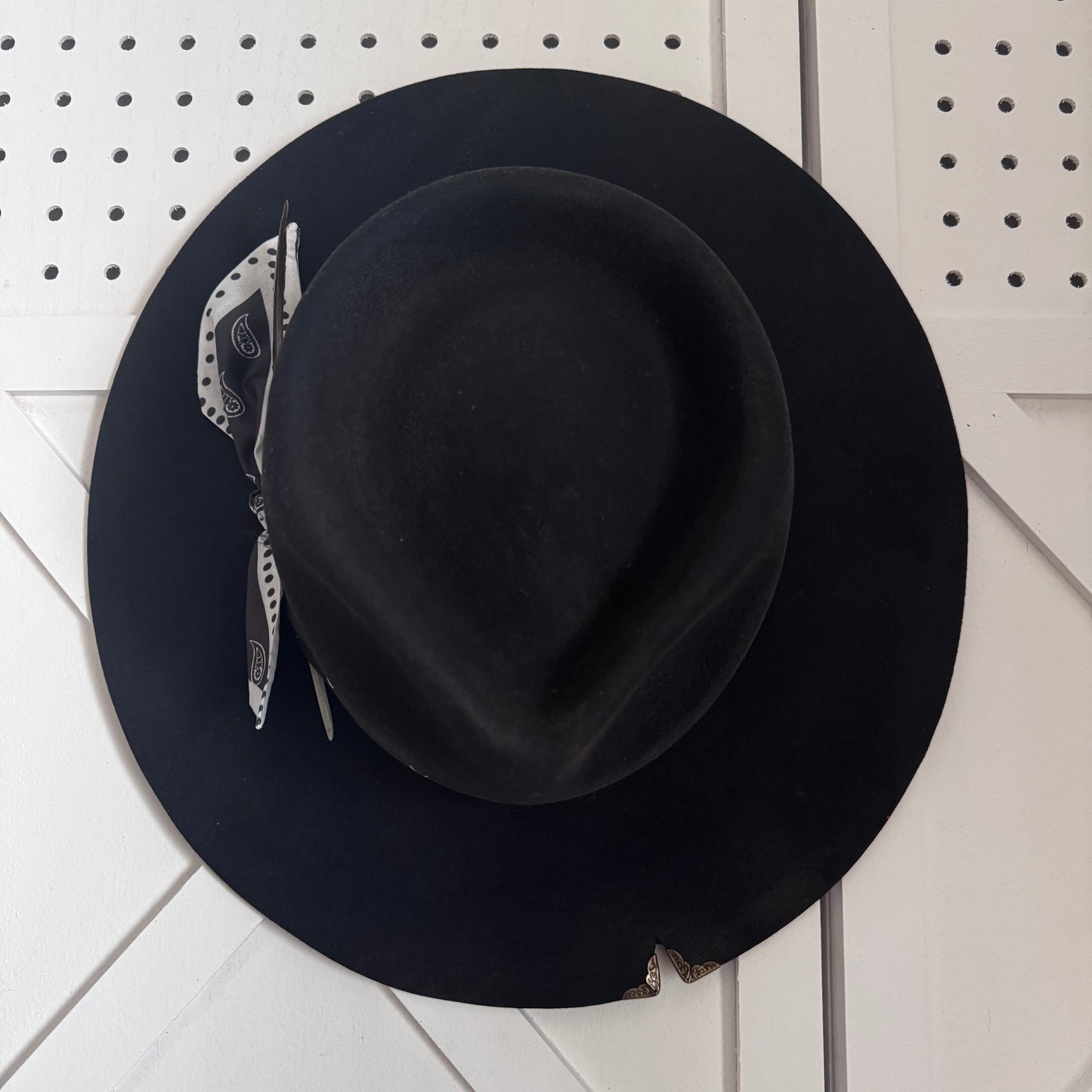 Custom LOC Wool Fedora BLACK