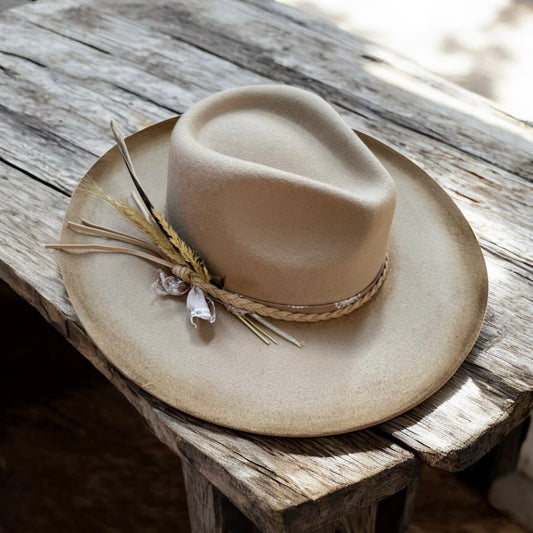 Custom Wool Curled Brim Hat