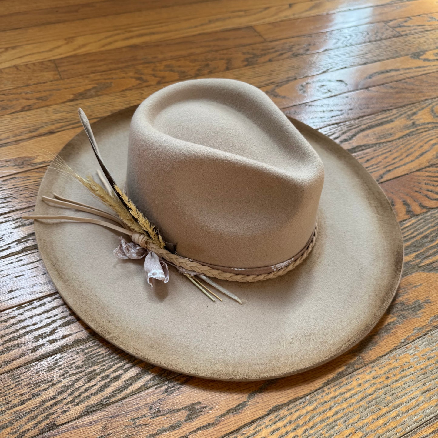 Custom Wool Curled Brim Hat