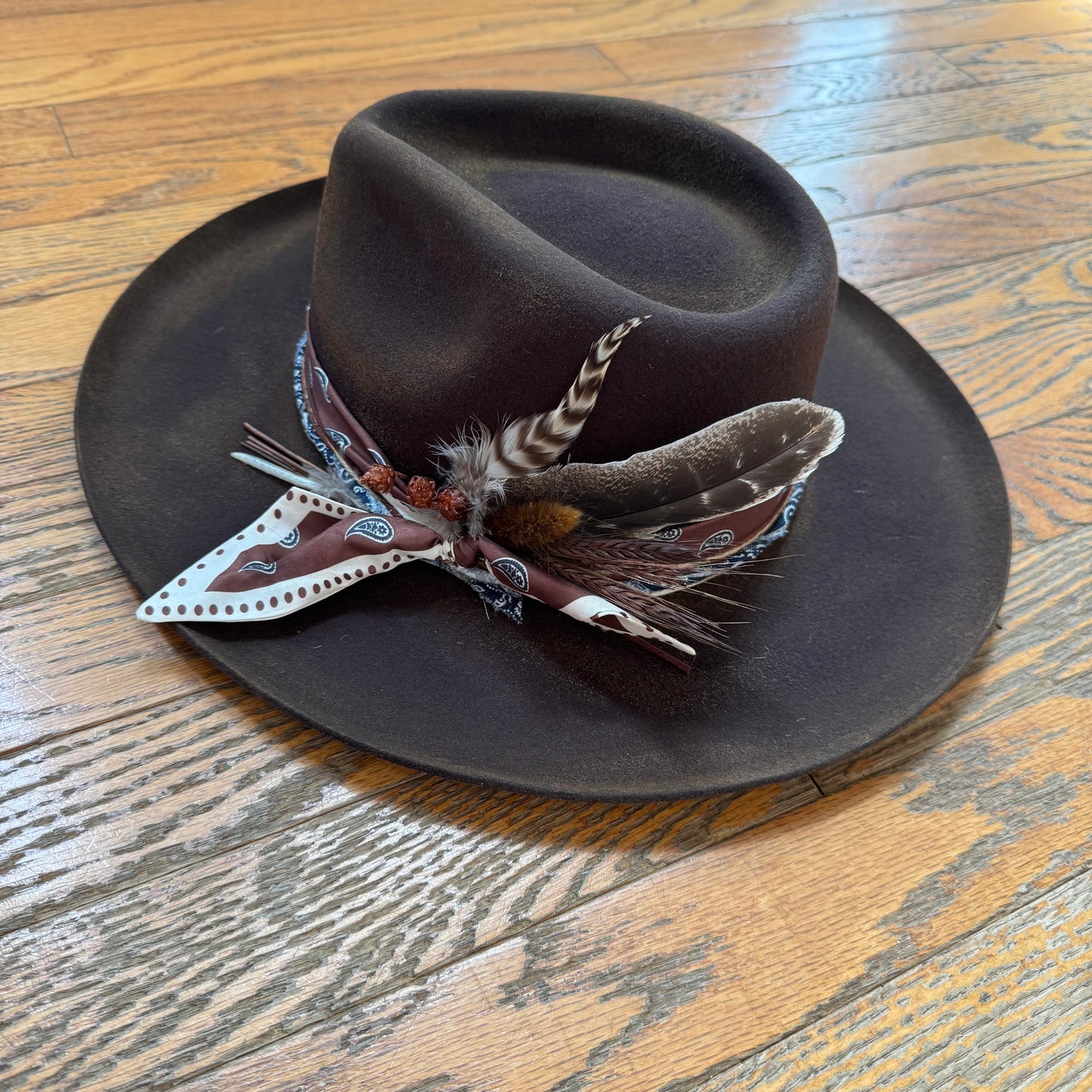 Custom Wool Curled Brim Hat